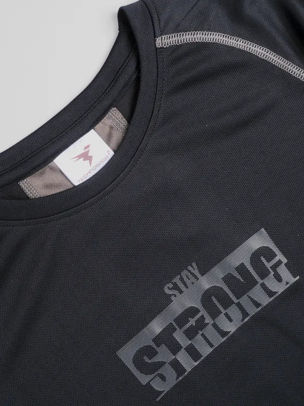 Boys Printed Slim Fit Crew Neck T-shirt with TECHNO COOL+ - Image 7