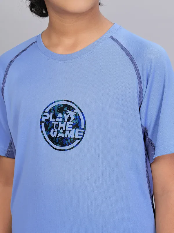Boys Printed Slim Fit Crew Neck T-shirt with TECHNO COOL+ - Image 6