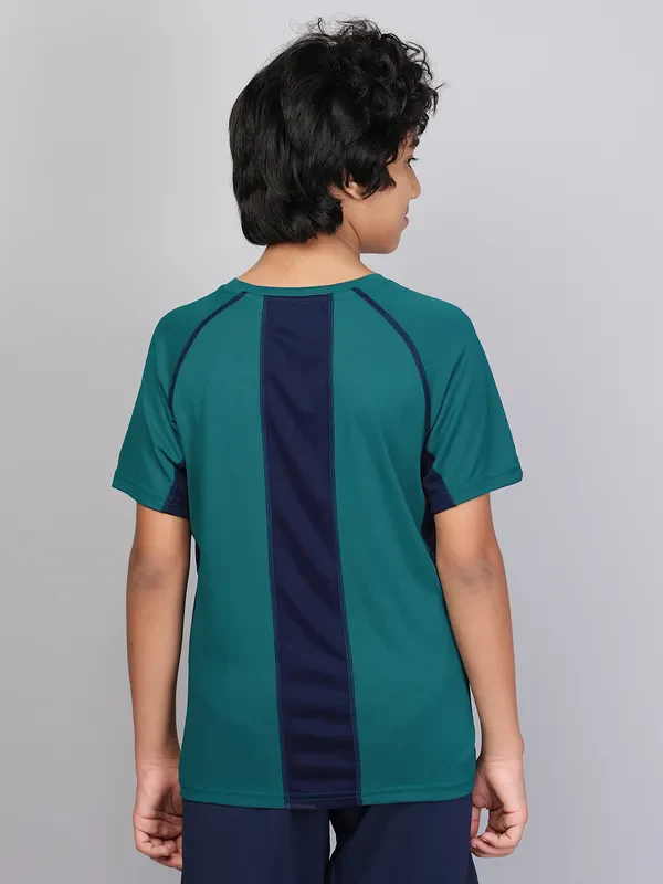 Boys Printed Slim Fit Crew Neck T-shirt with TECHNO COOL+ - Image 3