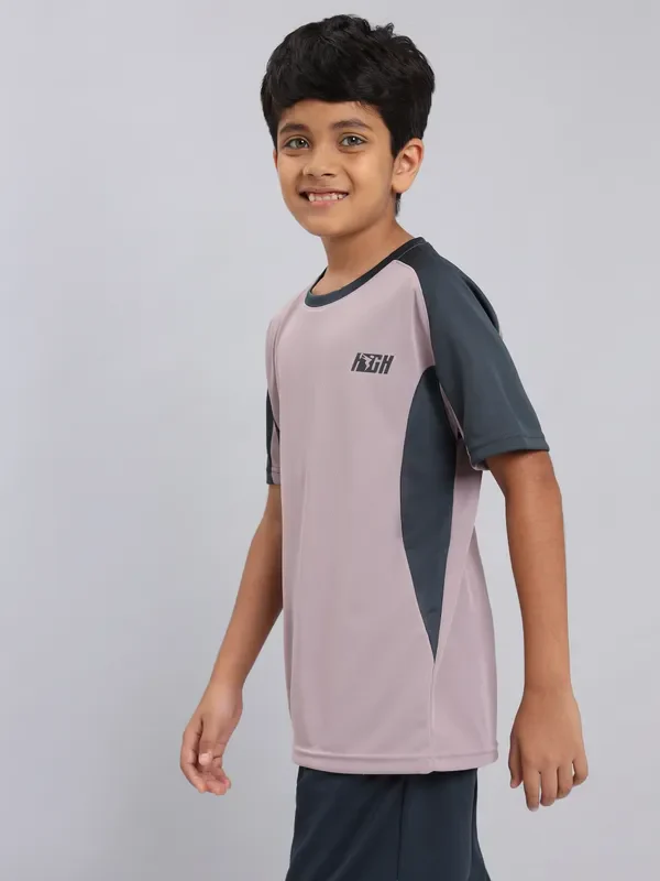 Boys Colorblock Slim Fit Crew Neck T-shirt with TECHNO COOL+ - Image 5