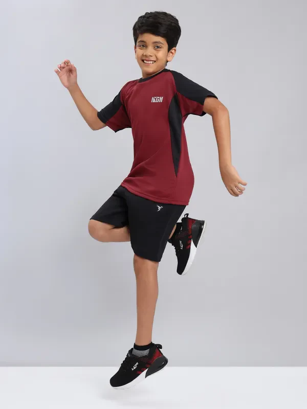 Boys Colorblock Slim Fit Crew Neck T-shirt with TECHNO COOL+ - Image 10