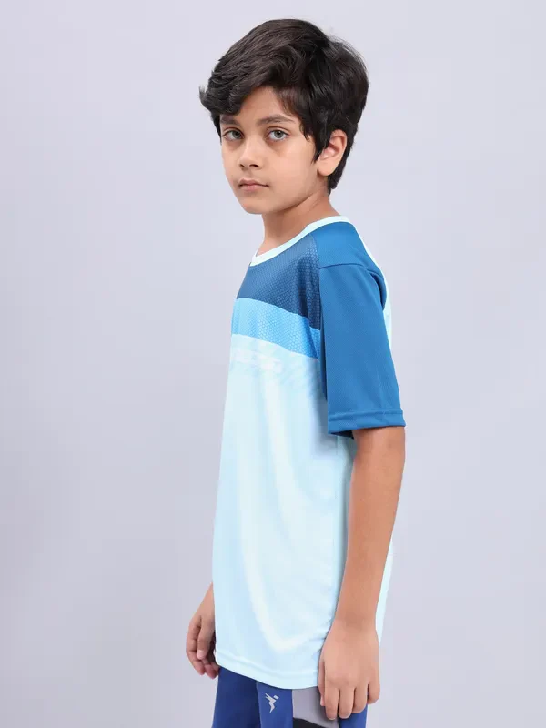 Boys Printed Slim Fit Crew Neck T-shirt with TECHNOLITE - Image 4