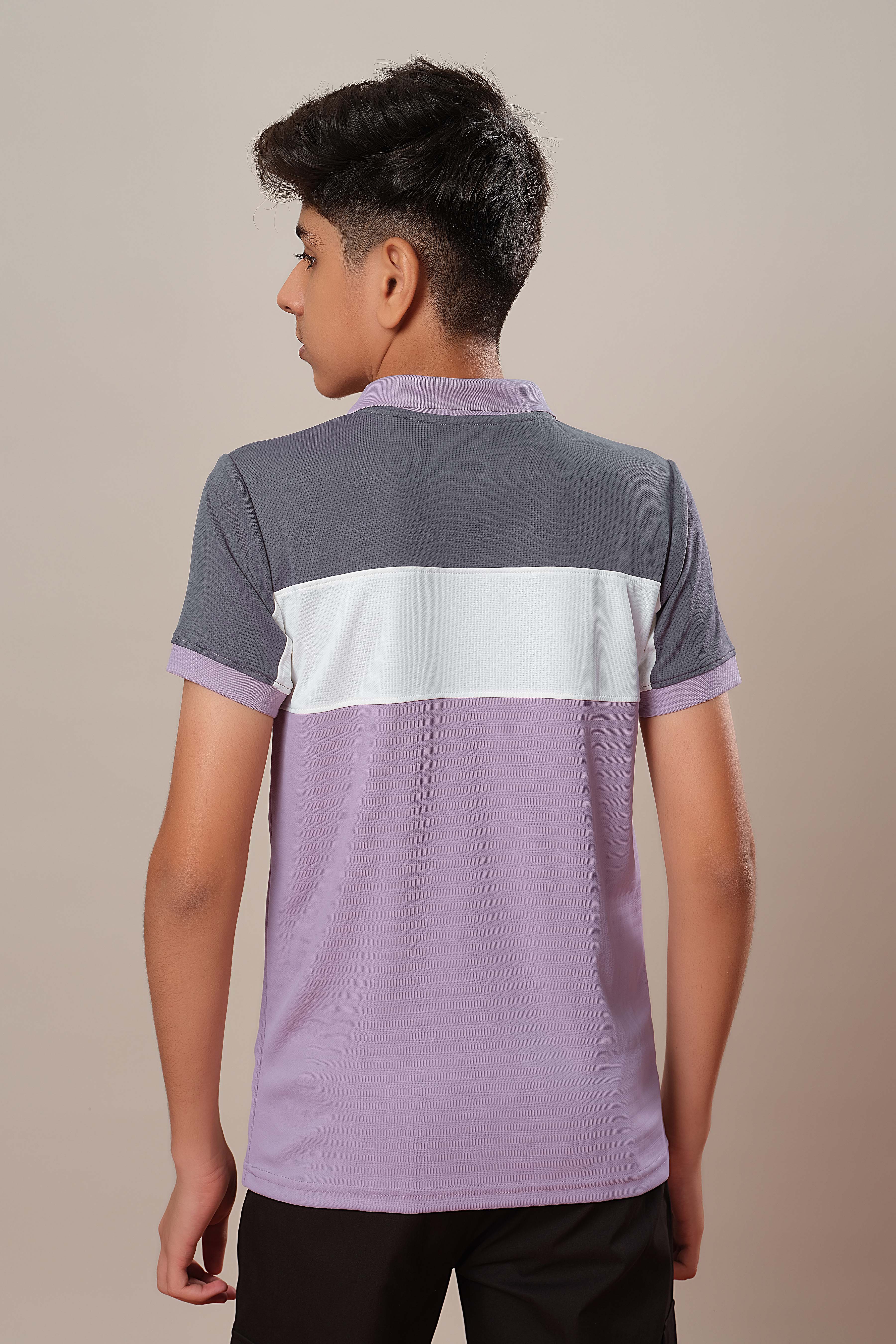 Boys Colorblock Slim Fit Polo Sports T-shirt with TECHNOCOOL+ - Image 2