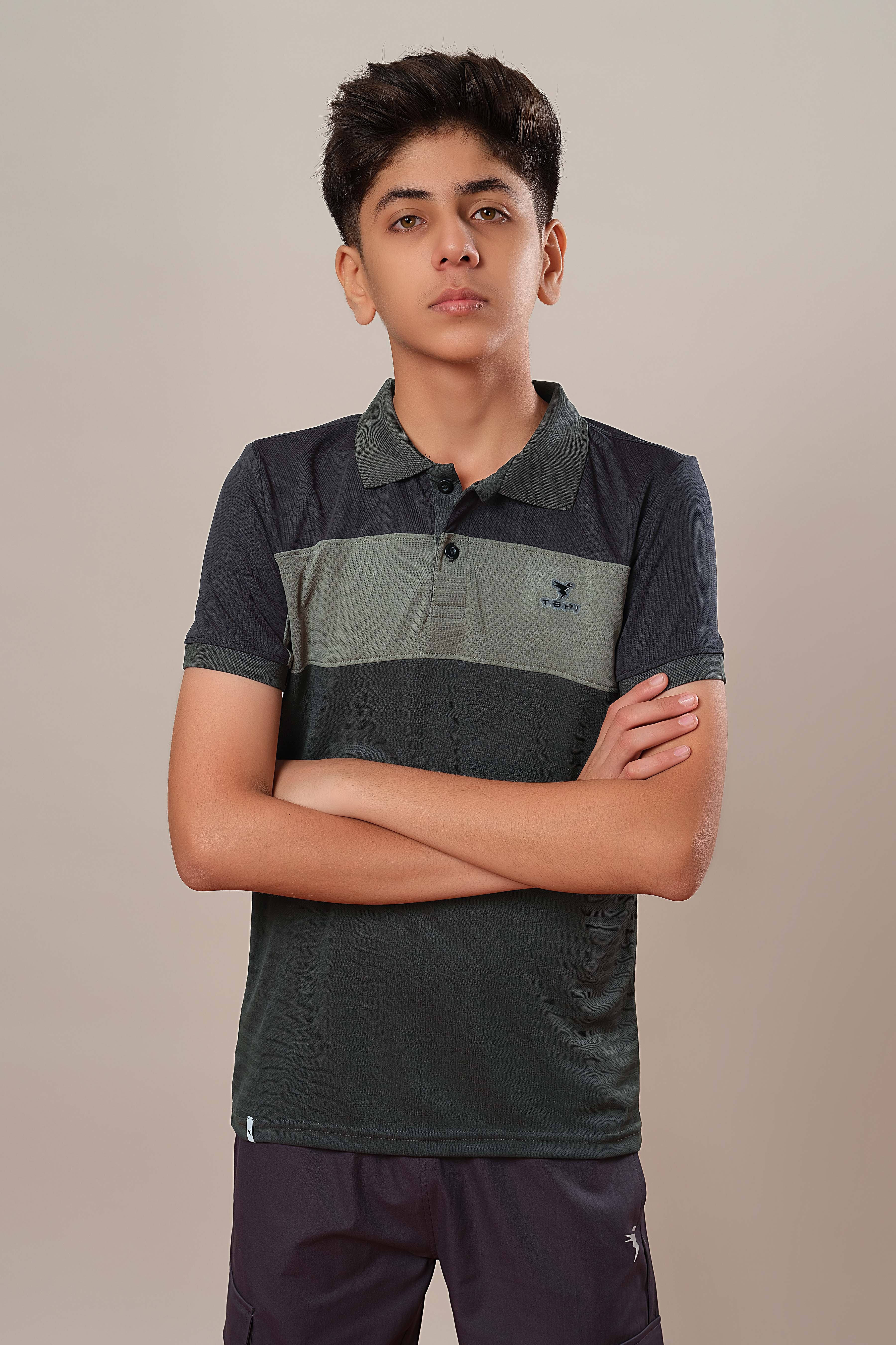 Boys Colorblock Slim Fit Polo Sports T-shirt with TECHNOCOOL+ - Image 2