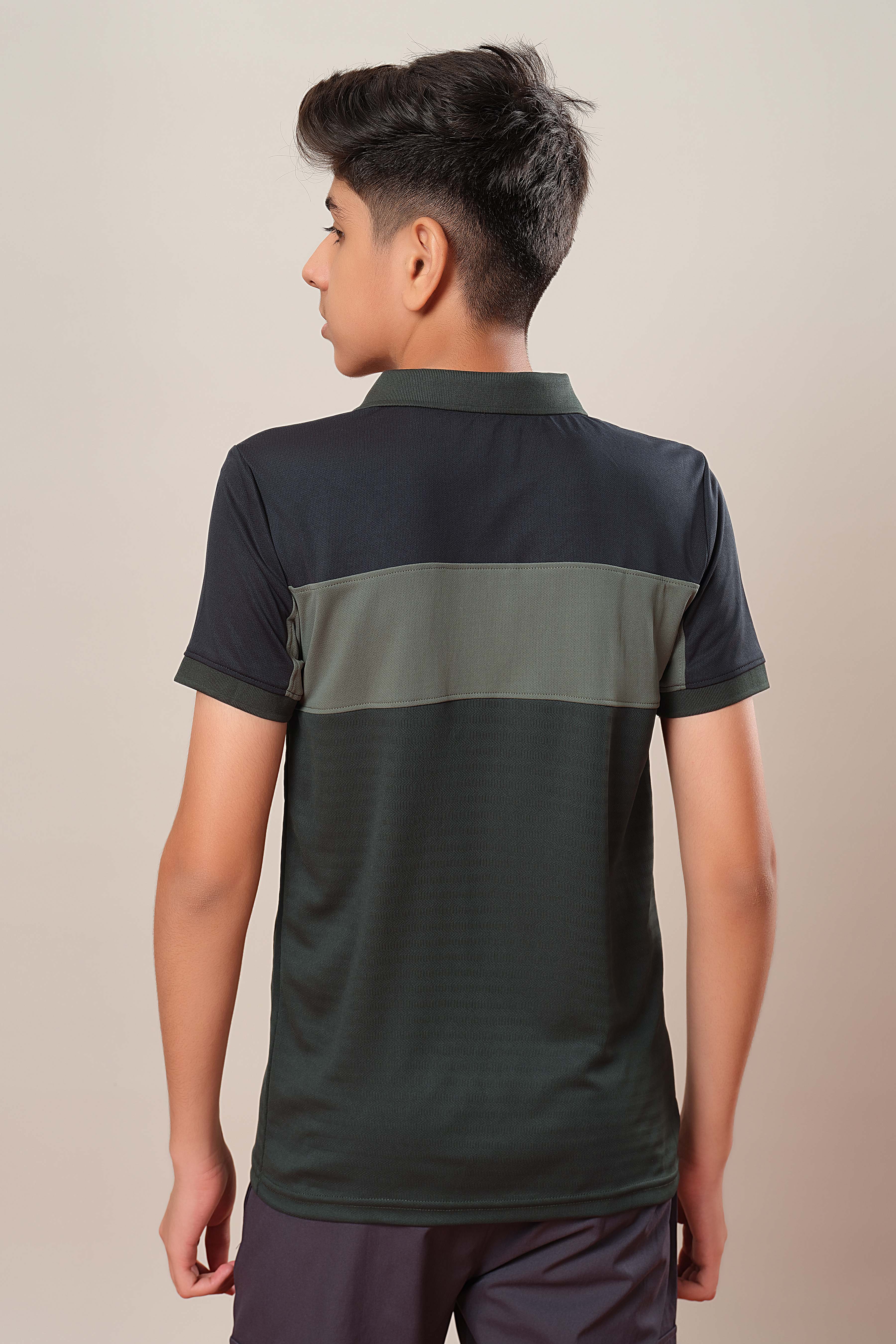 Boys Colorblock Slim Fit Polo Sports T-shirt with TECHNOCOOL+ - Image 3