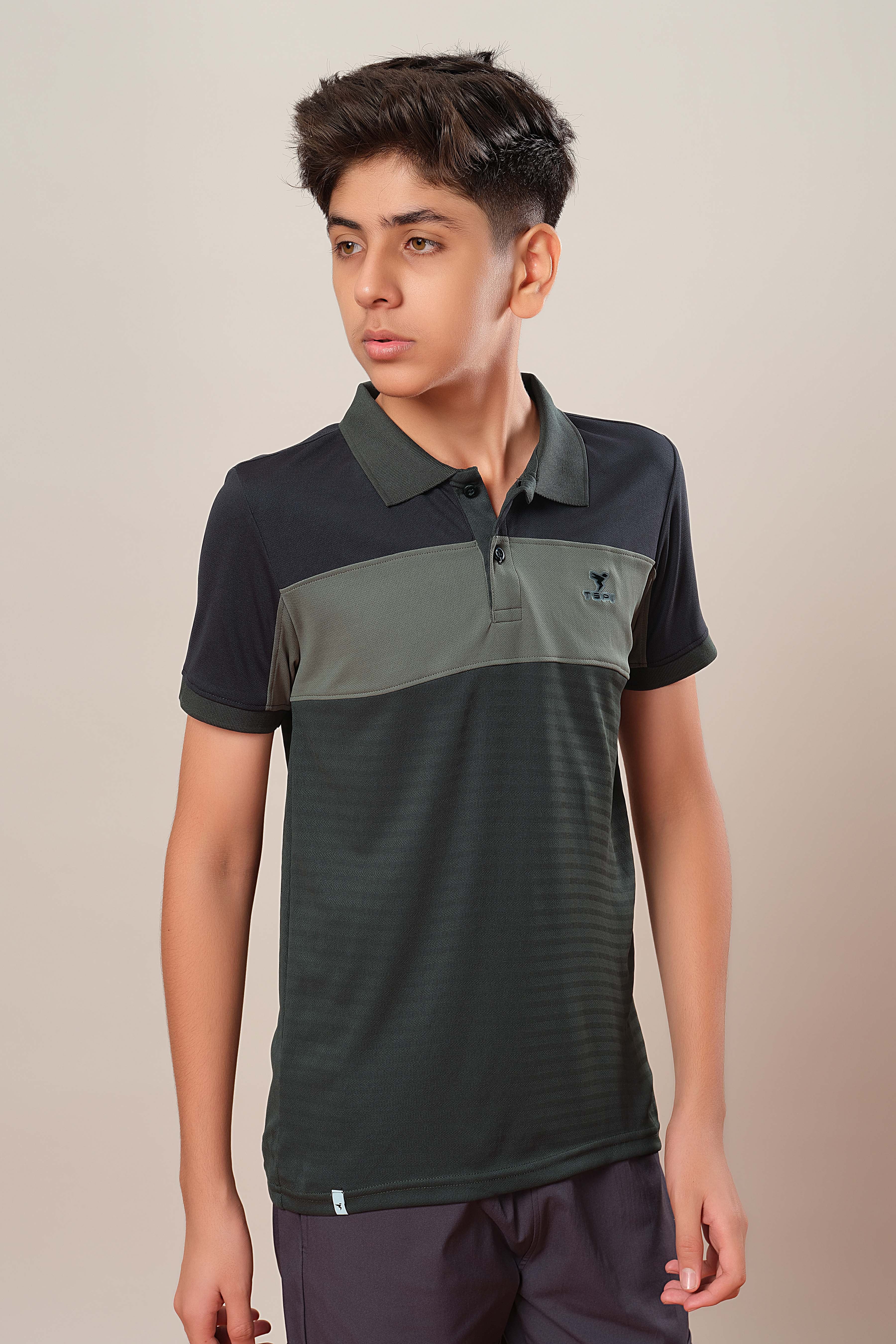 Boys Colorblock Slim Fit Polo Sports T-shirt with TECHNOCOOL+ - Image 4