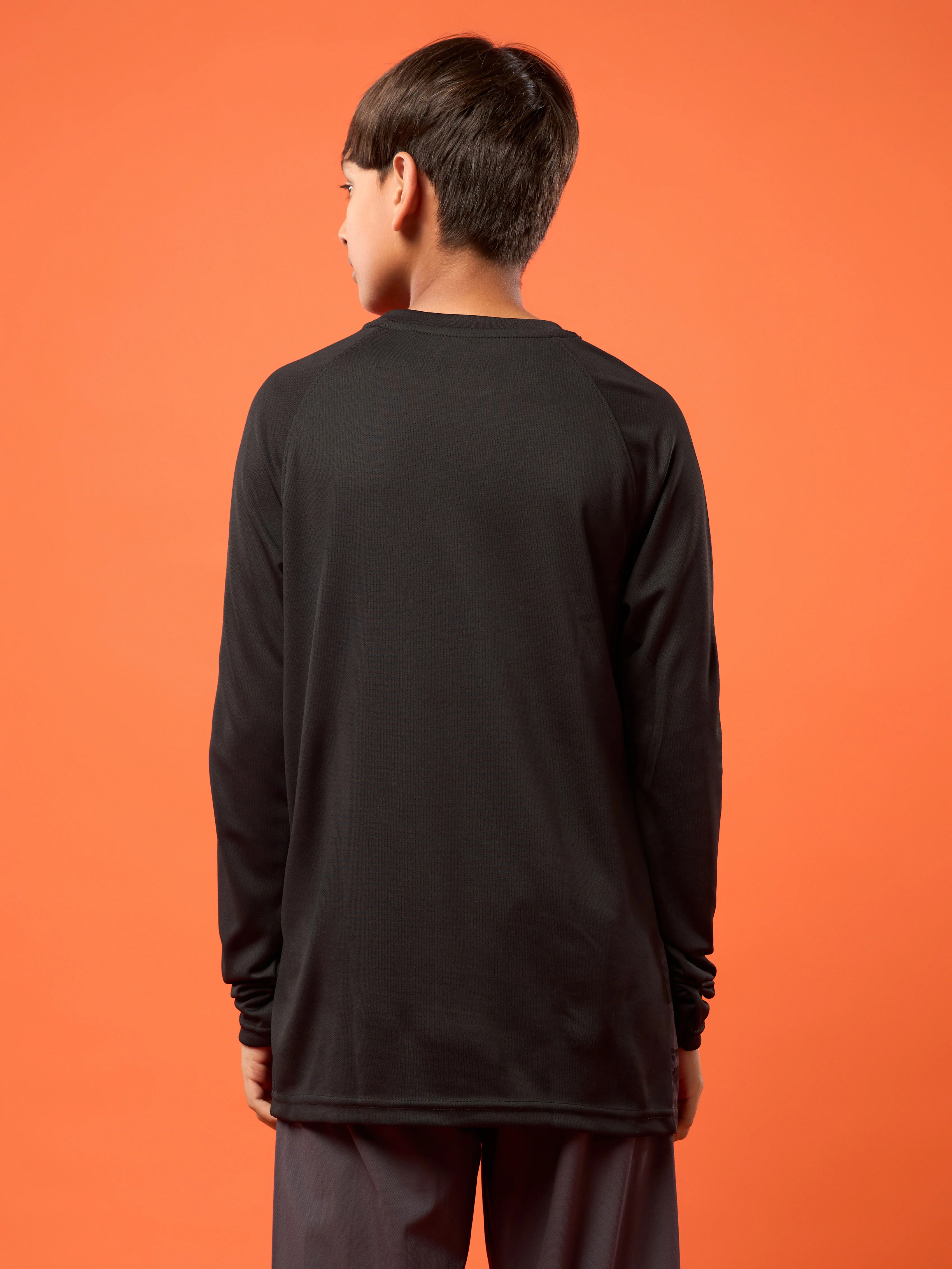 Boys Printed Slim Fit Crew Neck T-shirt with TECHNO COOL+ - Image 3