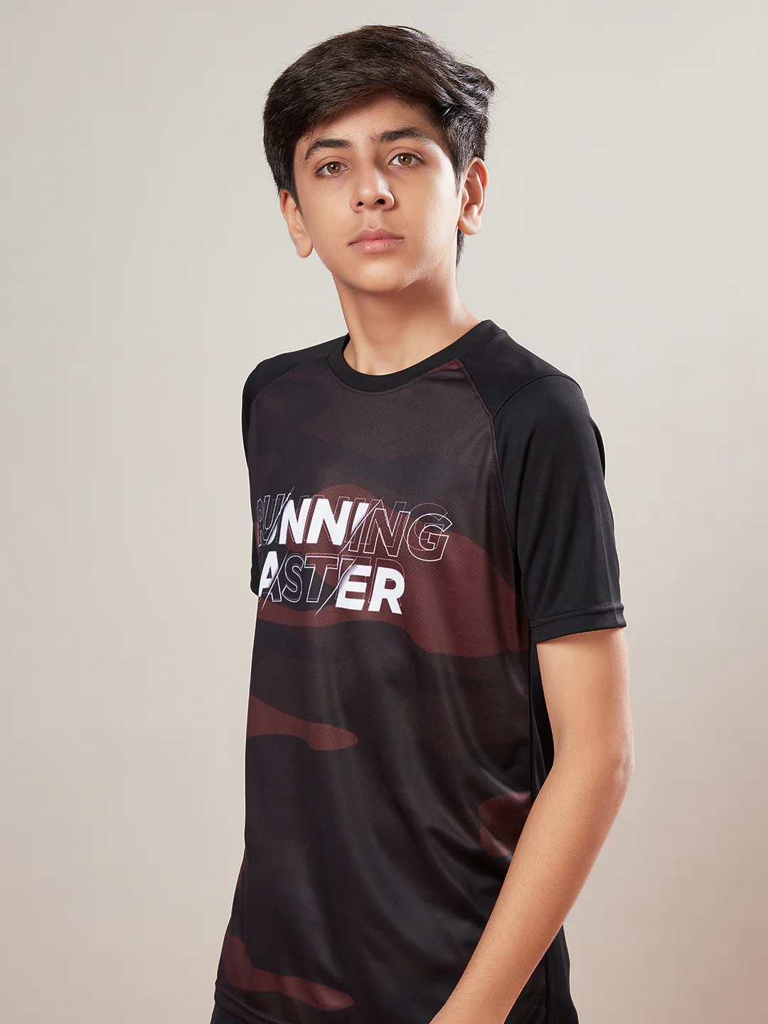 Boys Printed Slim Fit Crew Neck T-shirt with TECHNOLITE - Image 4