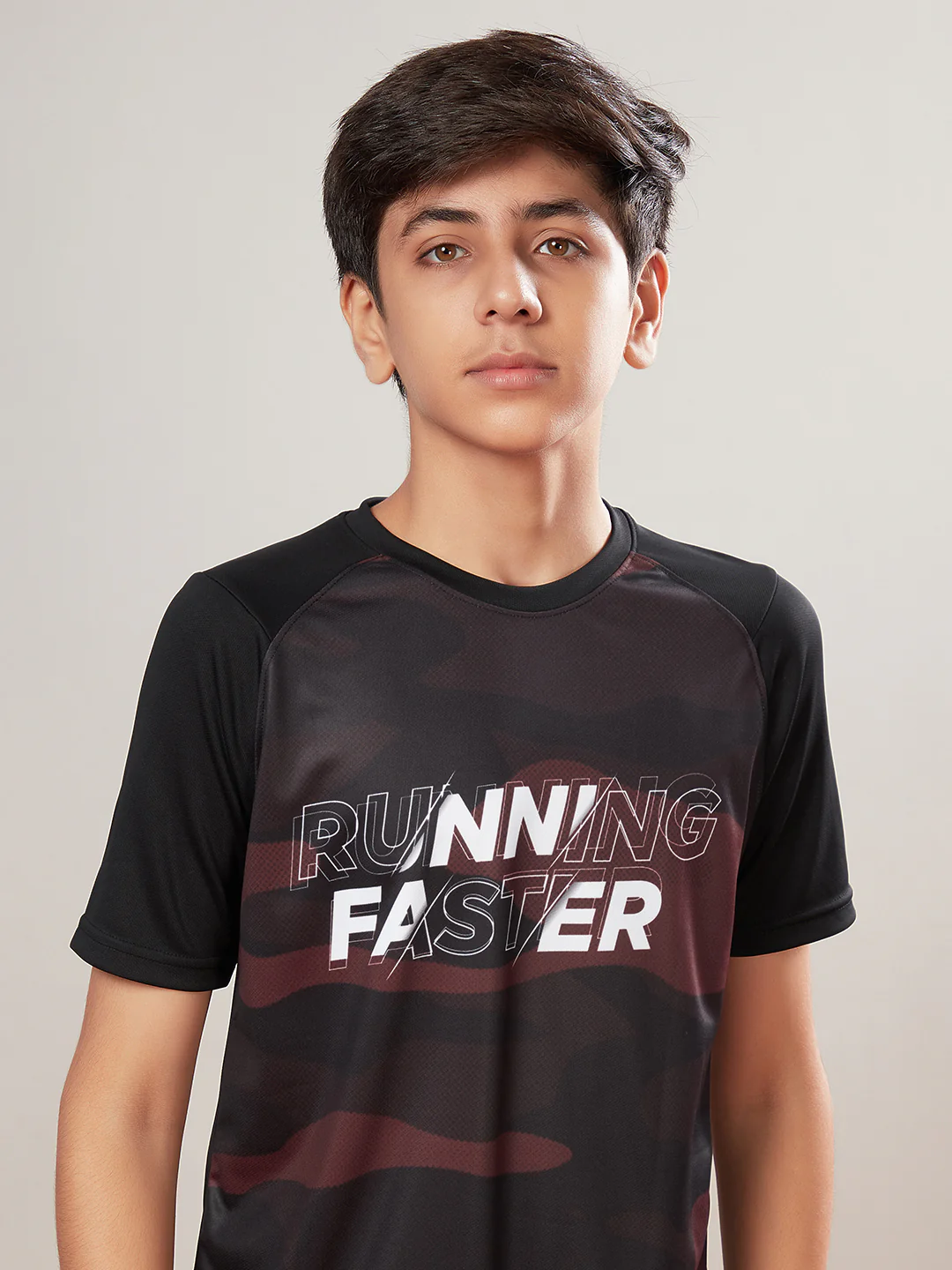 Boys Printed Slim Fit Crew Neck T-shirt with TECHNOLITE - Image 6