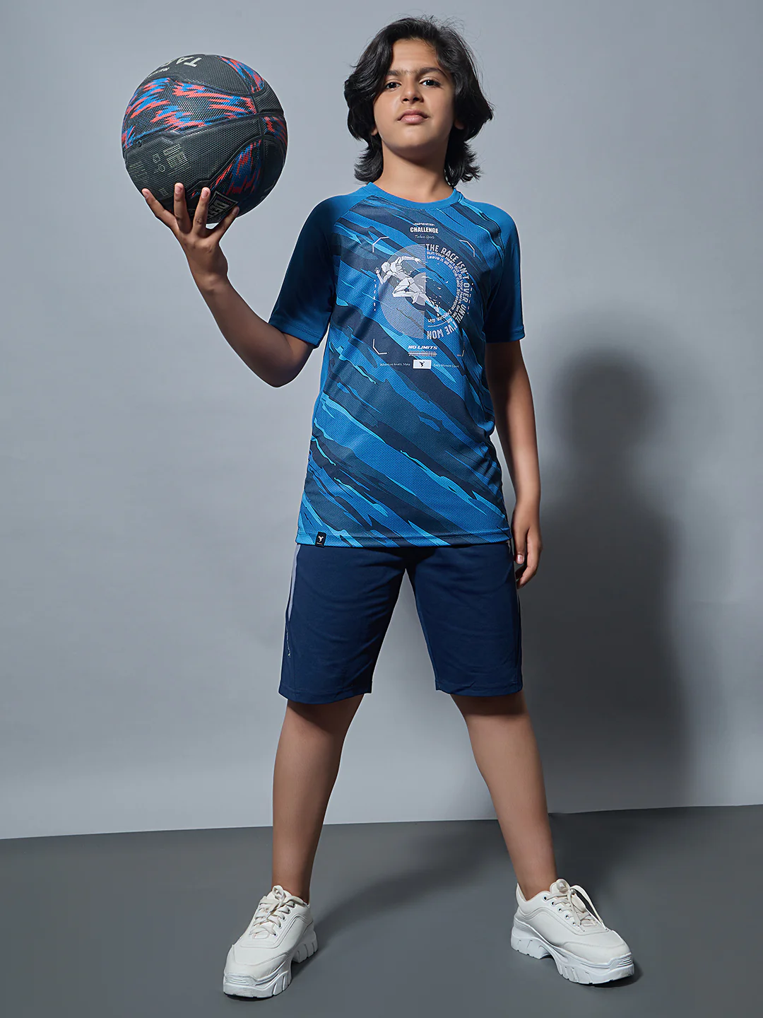 Boys Printed Slim Fit Crew Neck T-shirt with TECHNOLITE - Image 4