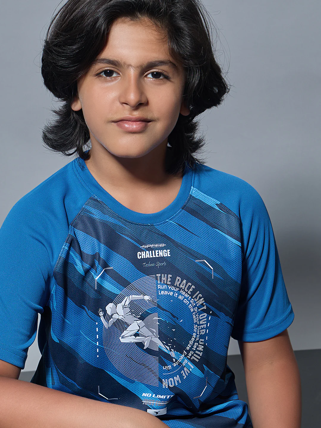 Boys Printed Slim Fit Crew Neck T-shirt with TECHNOLITE - Image 5