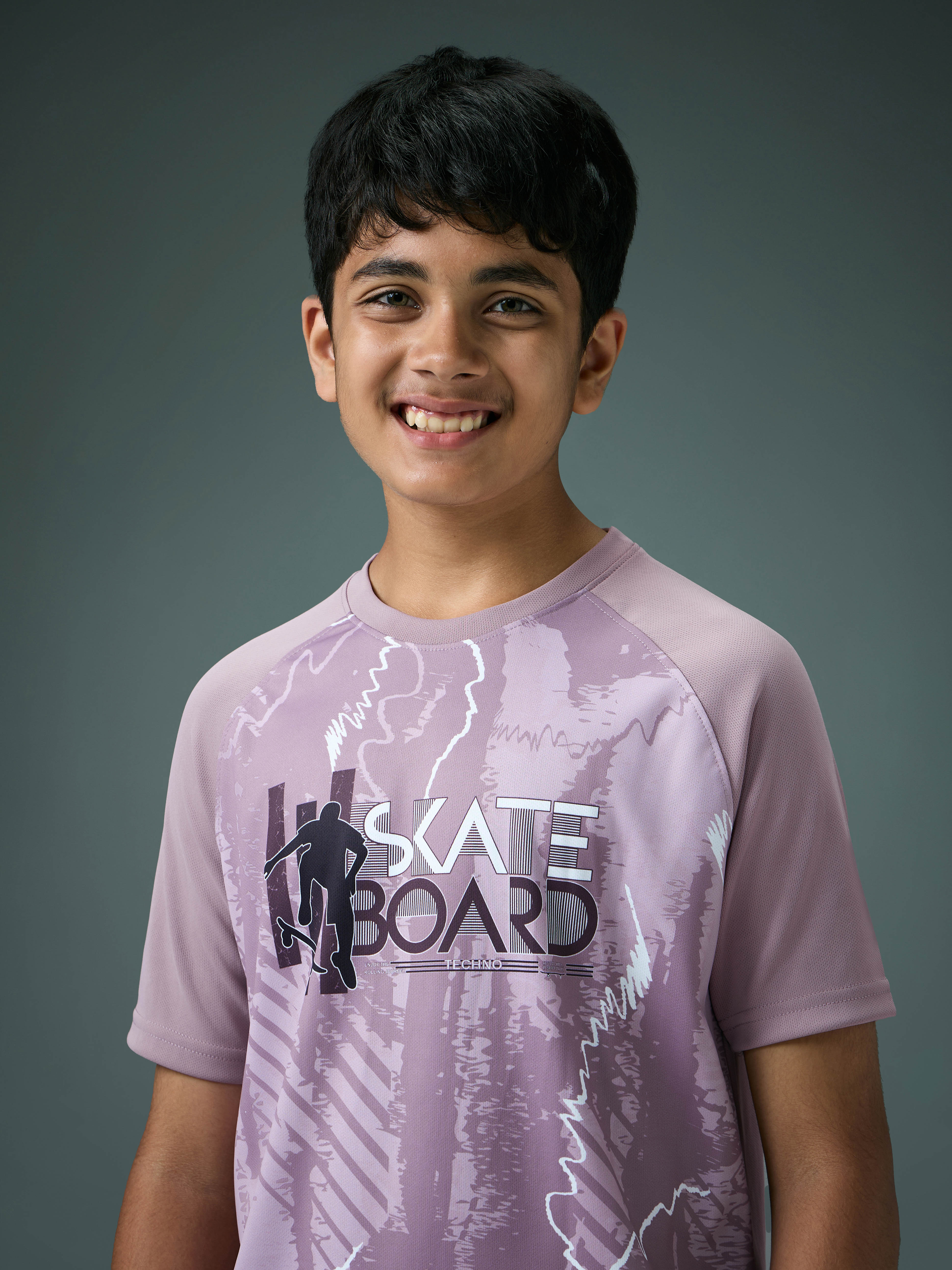 Boys Printed Slim Fit Crew Neck T-shirt with TECHNOLITE - Image 6