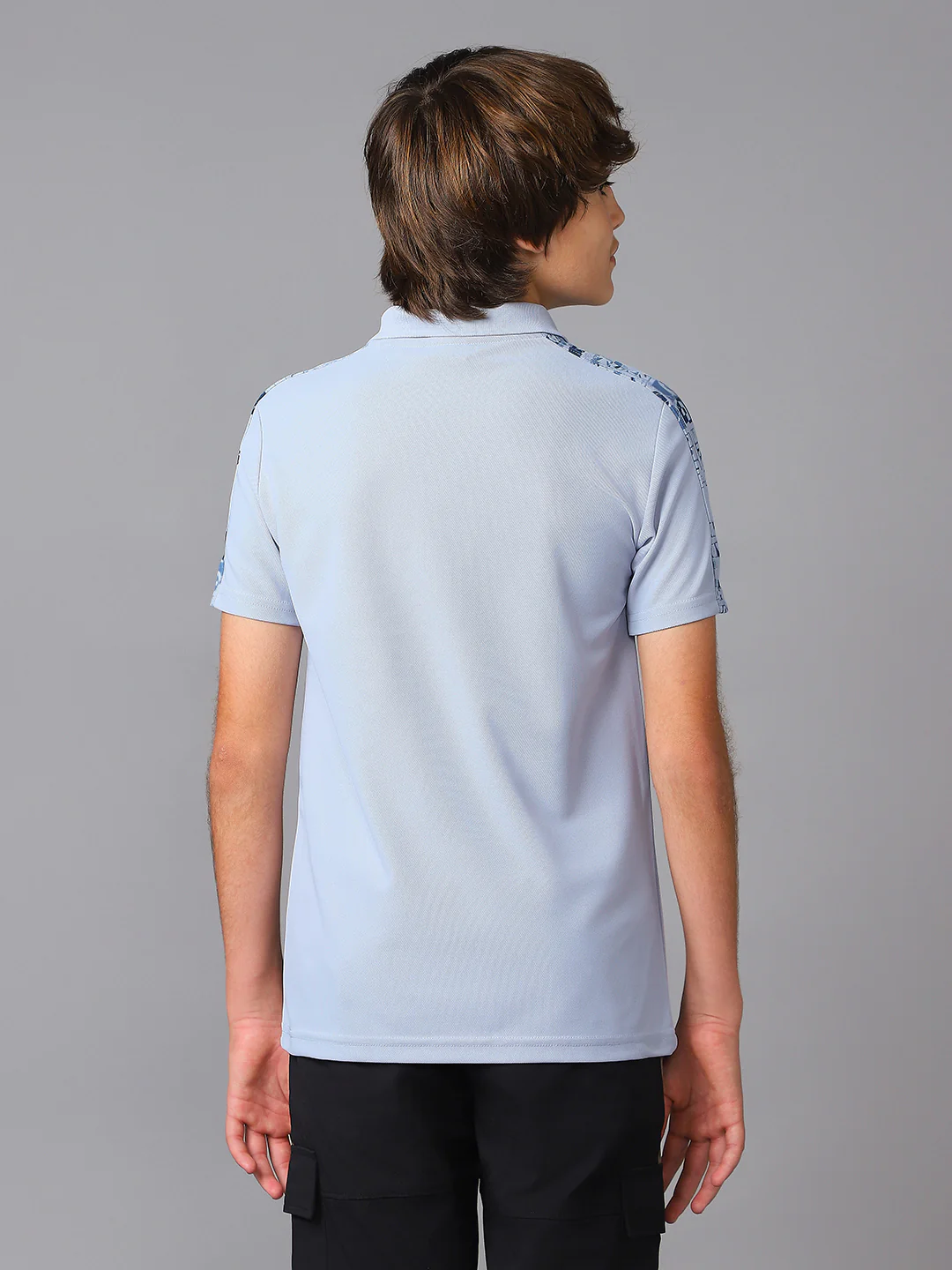 Boys Printed Slim Fit Polo Sports T-shirt with MATPIQ - Image 2