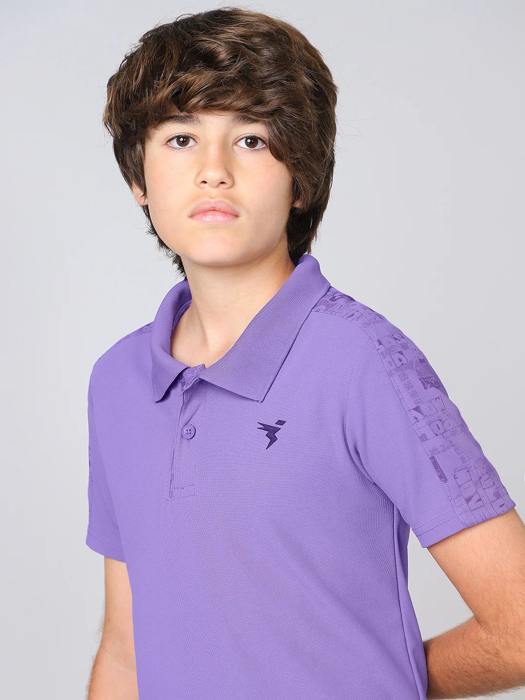 Boys Printed Slim Fit Polo Sports T-shirt with MATPIQ - Image 4