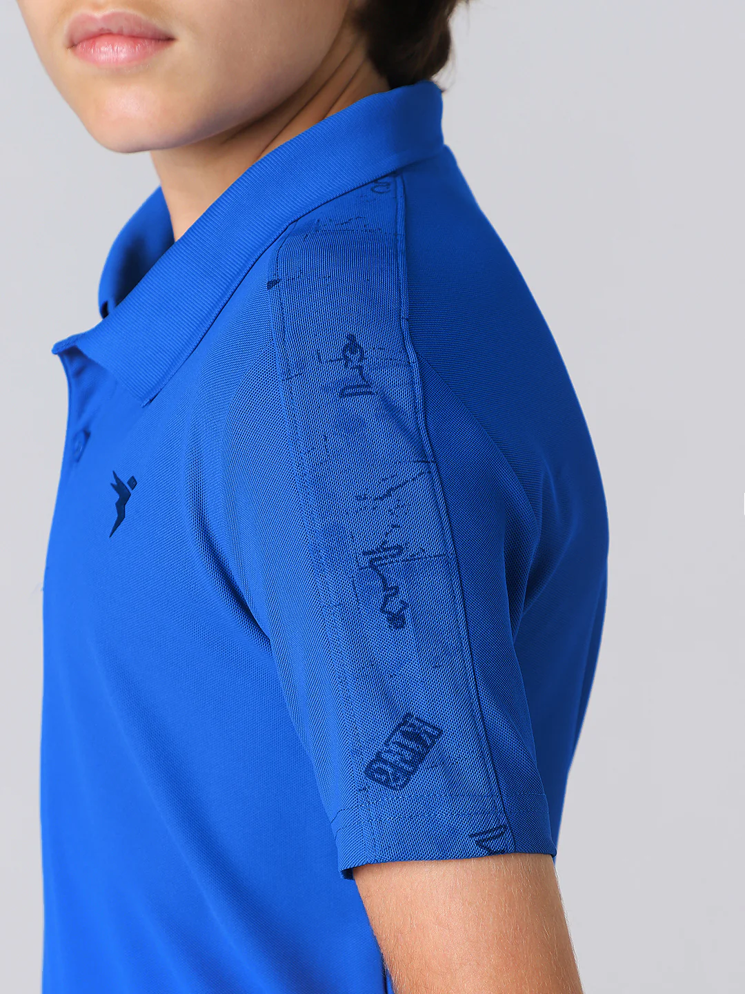 Boys Printed Slim Fit Polo Sports T-shirt with MATPIQ - Image 6