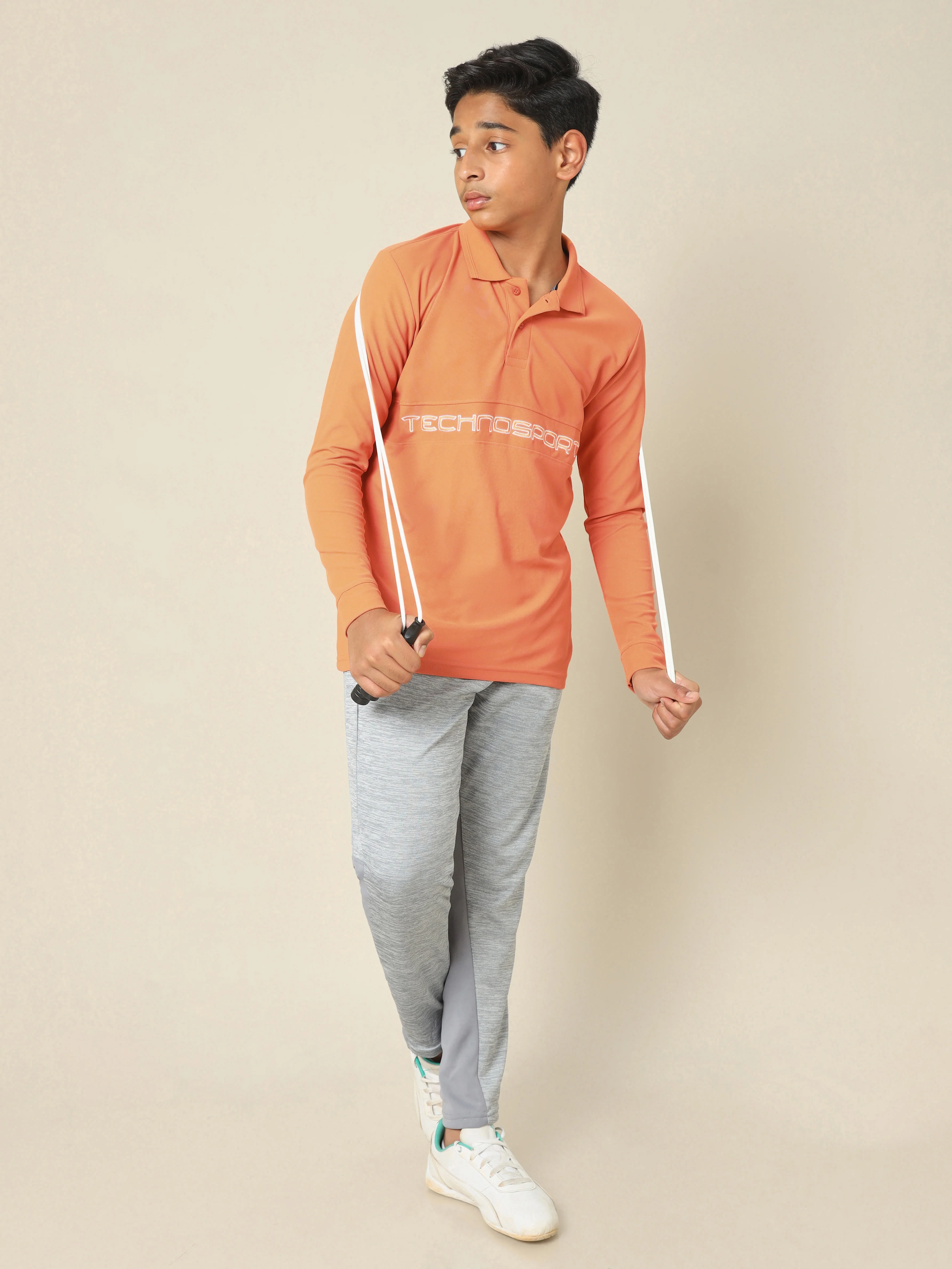 Boys Printed Slim Fit Polo T-shirt with MATPIQ - Image 5