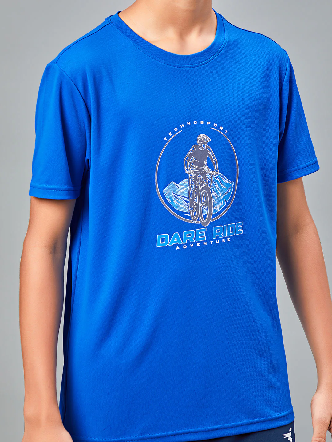 Boys Printed Slim Fit Round Neck Sports T-shirt with TECHNOCOOL+ - Image 6