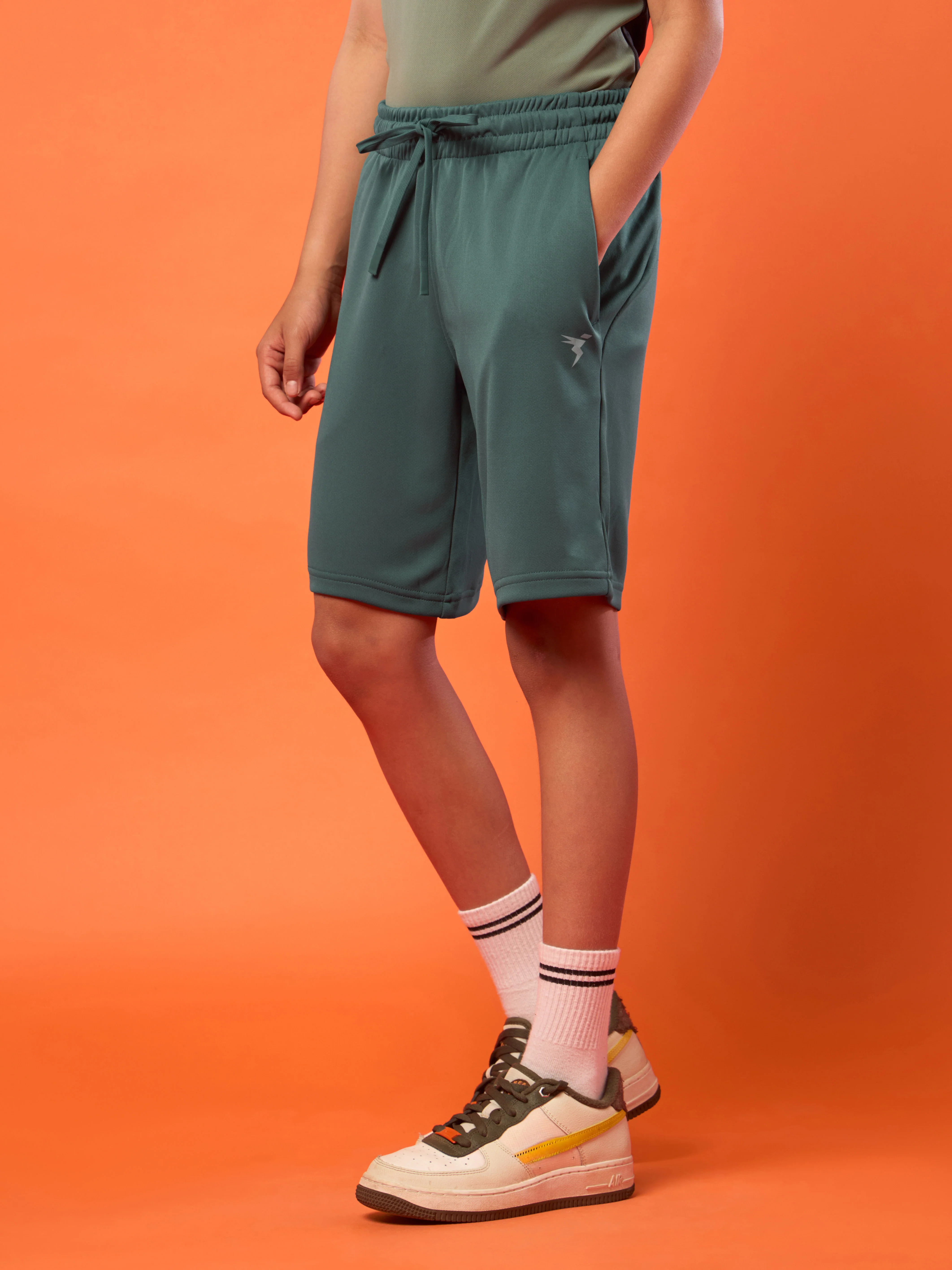Boys Slim Fit Sports Shorts with TECHNO DRY - Image 4