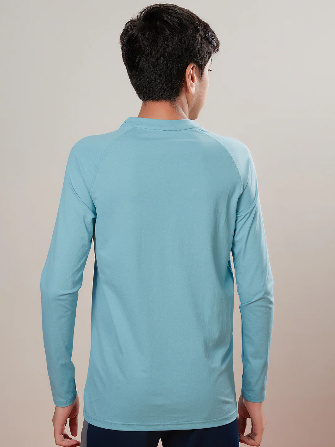 Boys Solid Slim Fit Round Neck Sports T-shirt with COTFLEX - Image 3