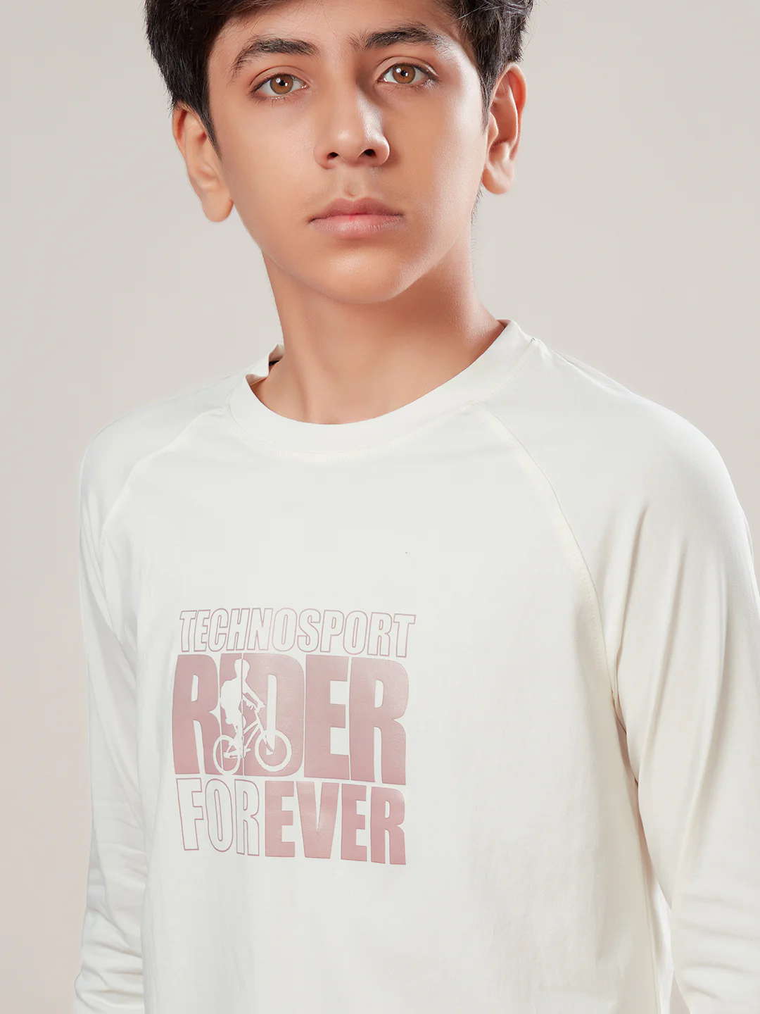 Boys Solid Slim Fit Round Neck Sports T-shirt with COTFLEX - Image 5