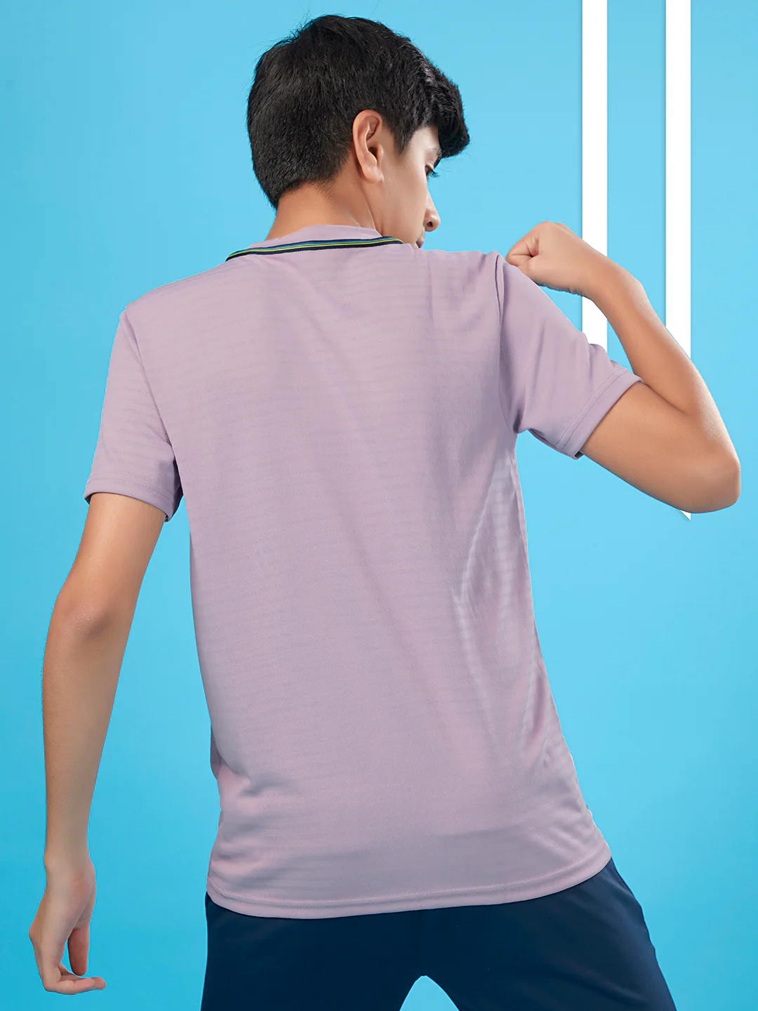 Boys Solid Slim Fit Round Neck T-shirt with TECHNOCOOL+ - Image 4