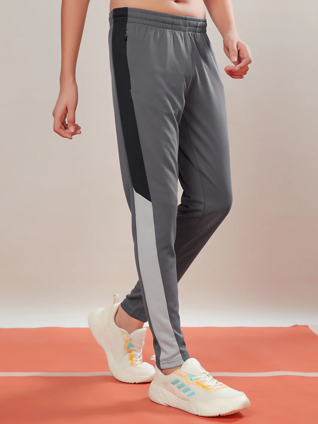 Boys Solid Slim Fit Sports Trackpants with TECHNO DRY - Image 3