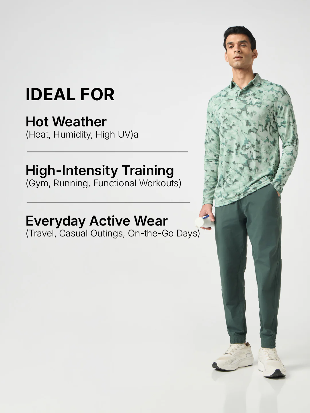 Men Abstract Printed Slim Fit Henley Neck Sports T-Shirt with TECHNOCOOL+ - Image 6