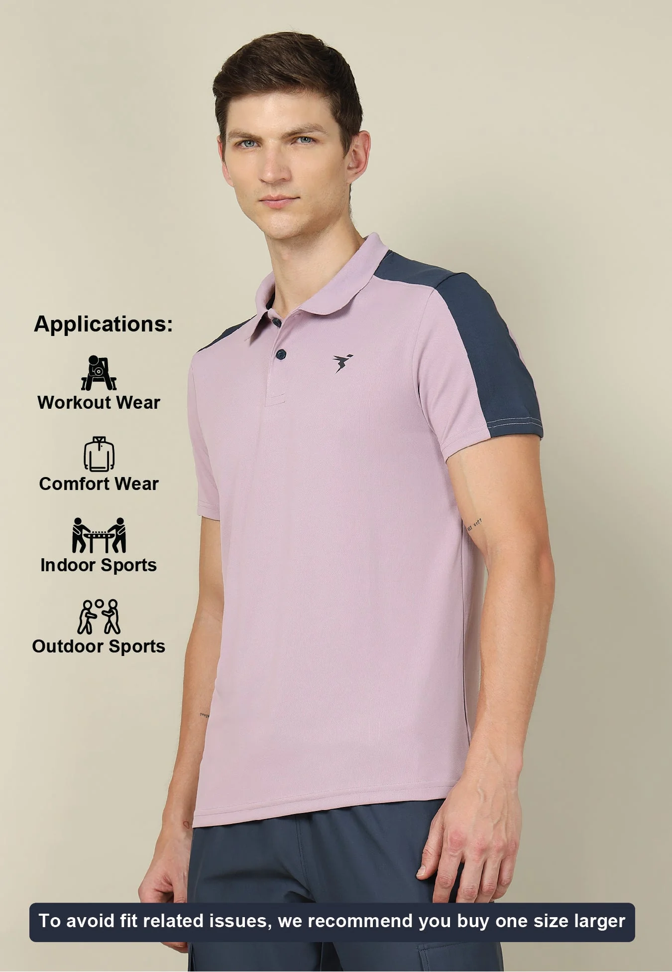Men Colorblock Relax Fit Polo T-shirt with TECHNO COOL+ - Image 6