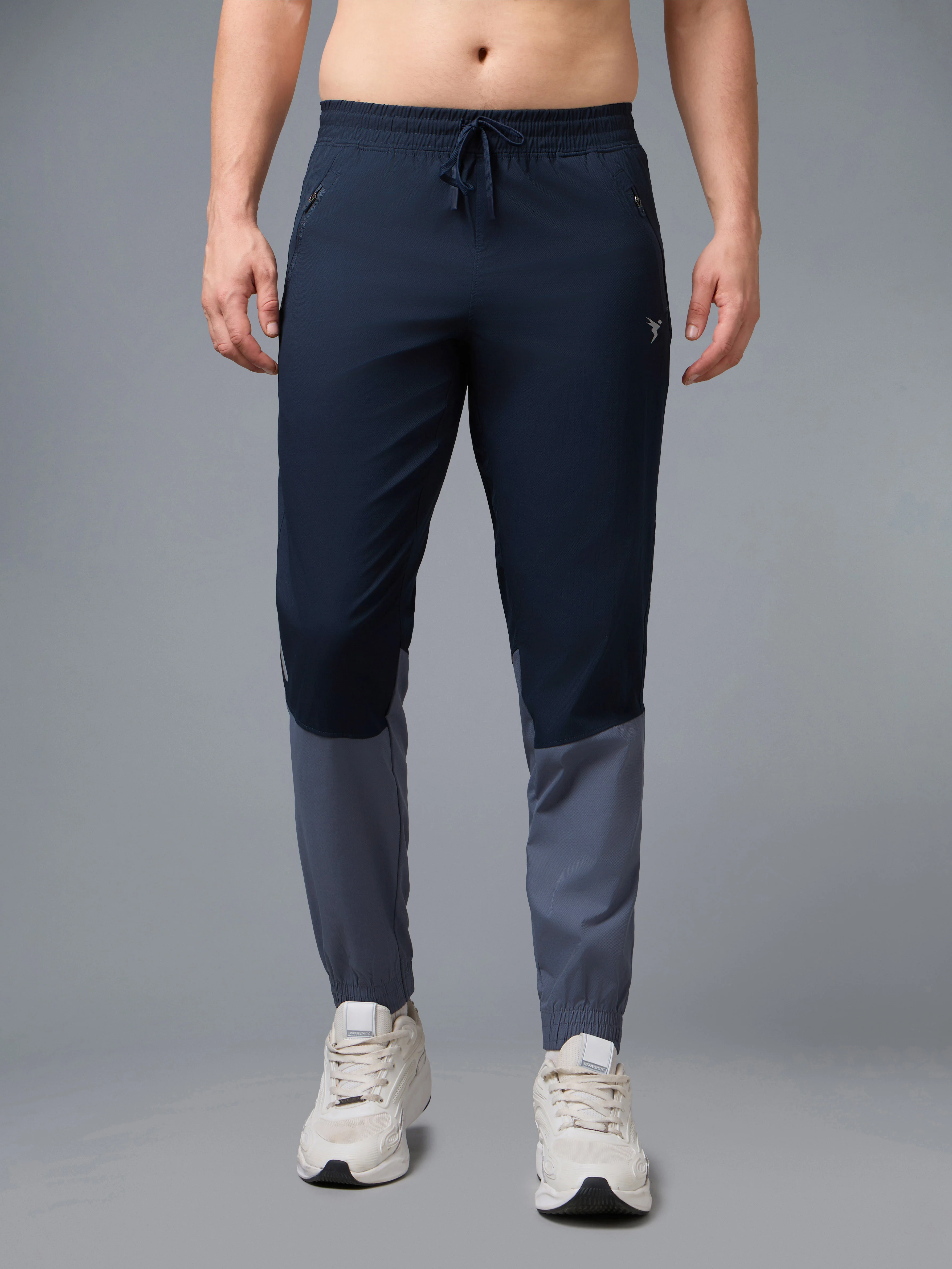 Men Colorblock Slim Fit Joggers with TECHNOLITE STRETCH - Image 2