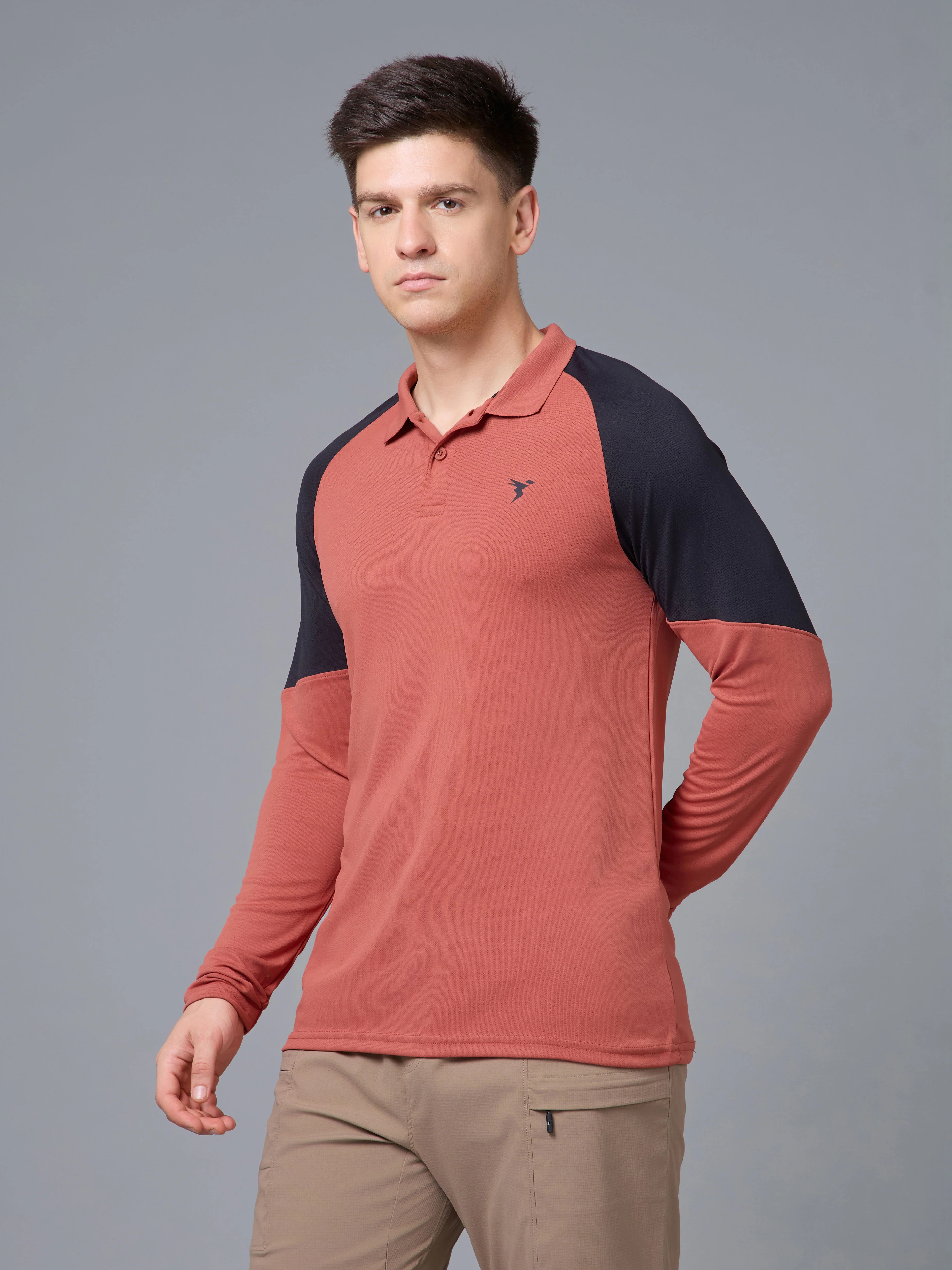 Men Colorblock Slim Fit Polo T-shirt with TECHNO COOL+ - Image 5