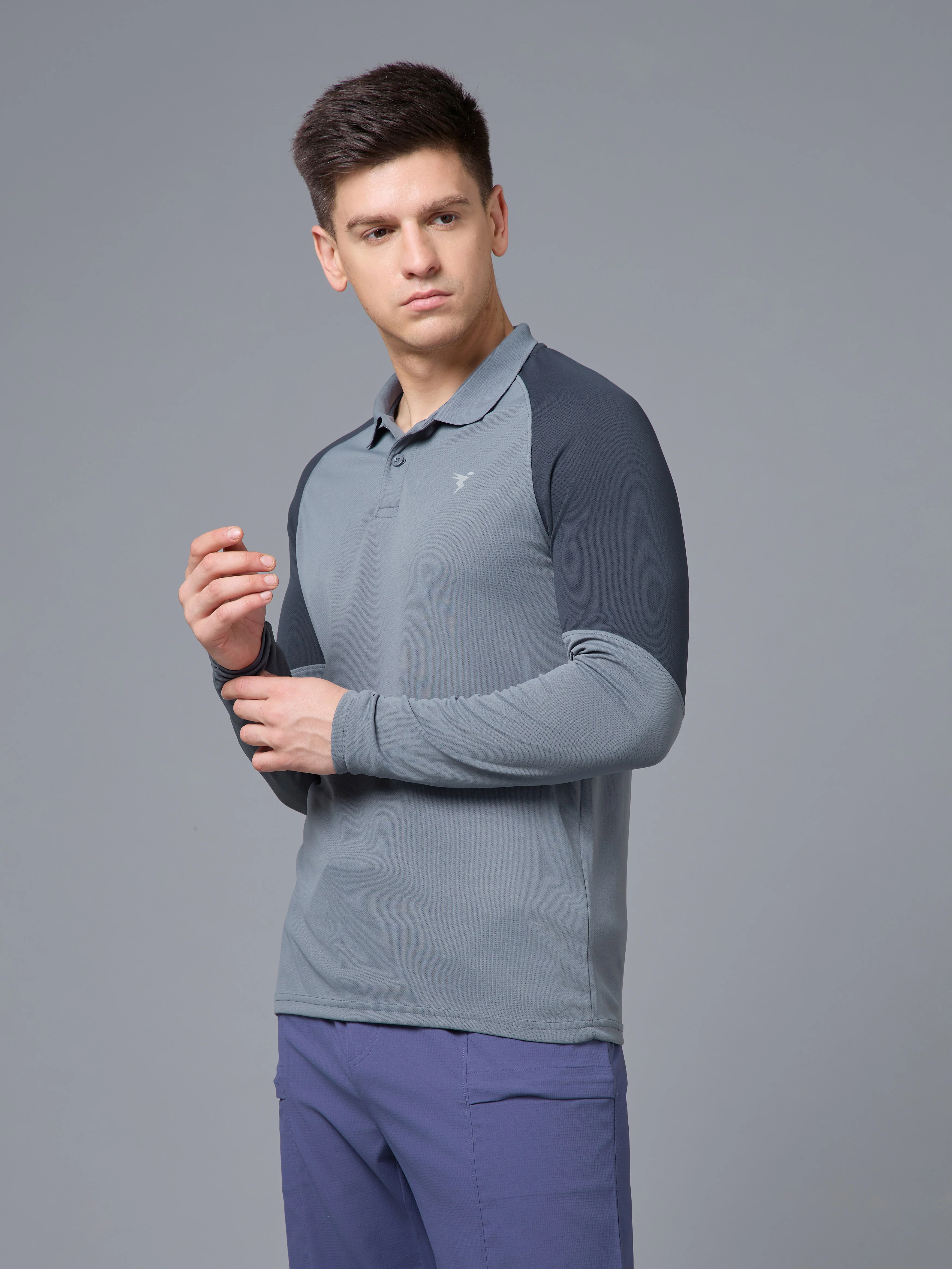 Men Colorblock Slim Fit Polo T-shirt with TECHNO COOL+ - Image 4