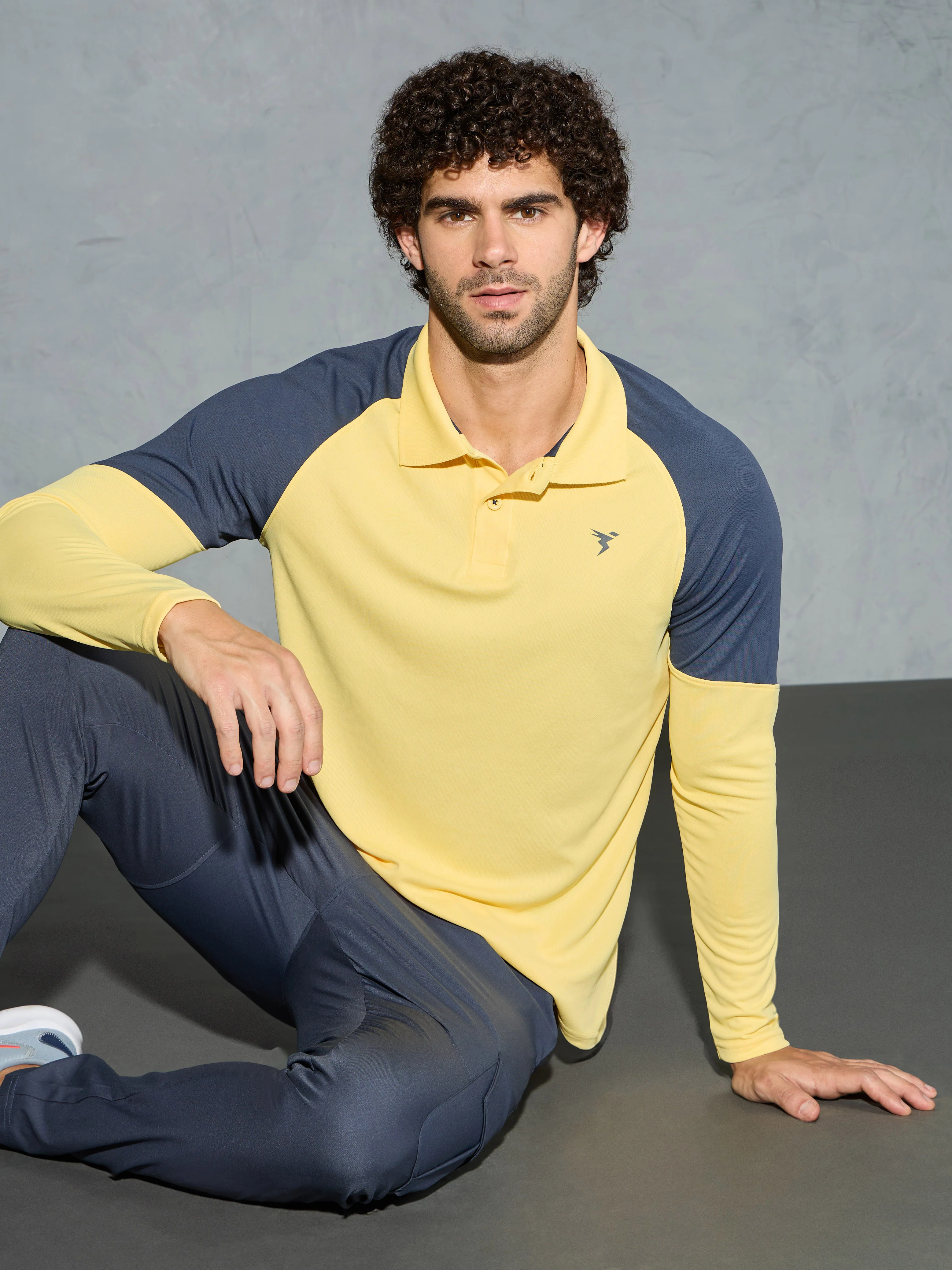Men Colorblock Slim Fit Polo T-shirt with TECHNO COOL+ - Image 2