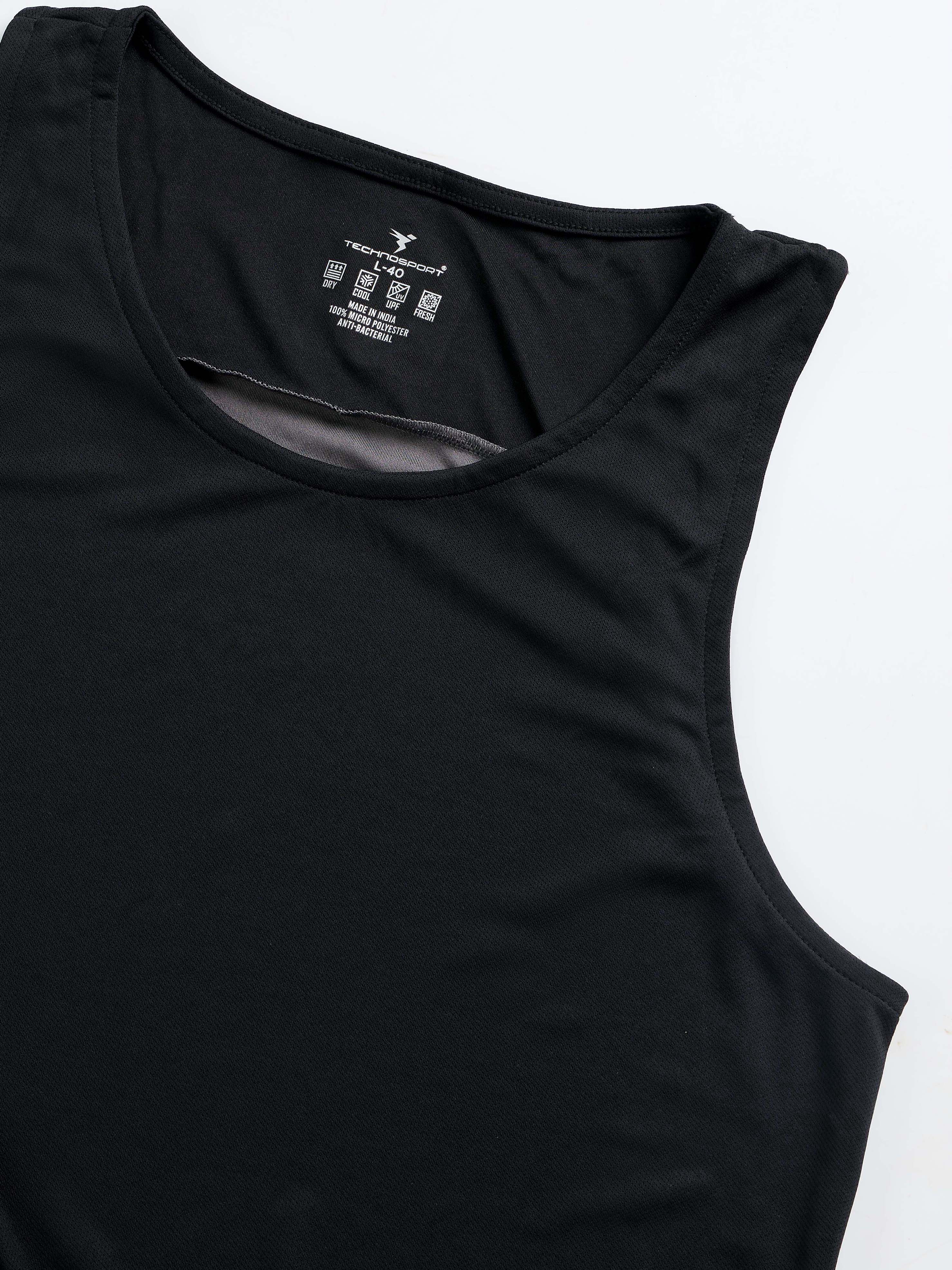 Men Colorblock Slim Fit Scoop Neck Sports Innerwear Vest with TECHNOCOOL+ - Image 8