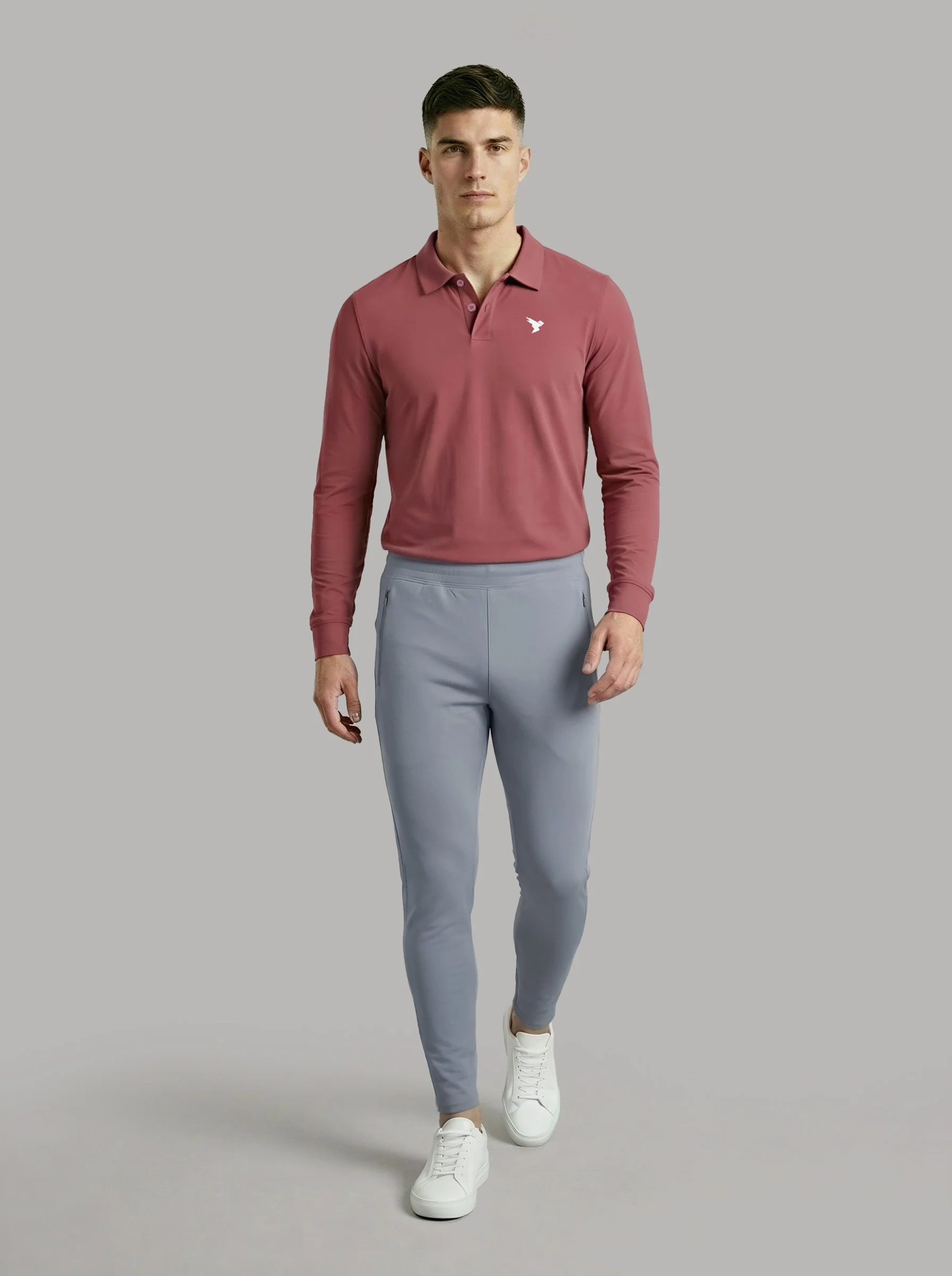 Men Colorblock Slim Fit Trackpants with TECHNO DRY - Image 5