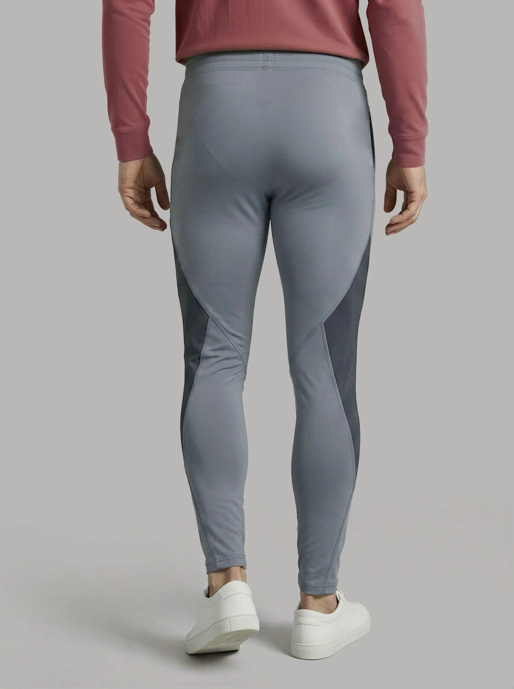 Men Colorblock Slim Fit Trackpants with TECHNO DRY - Image 6