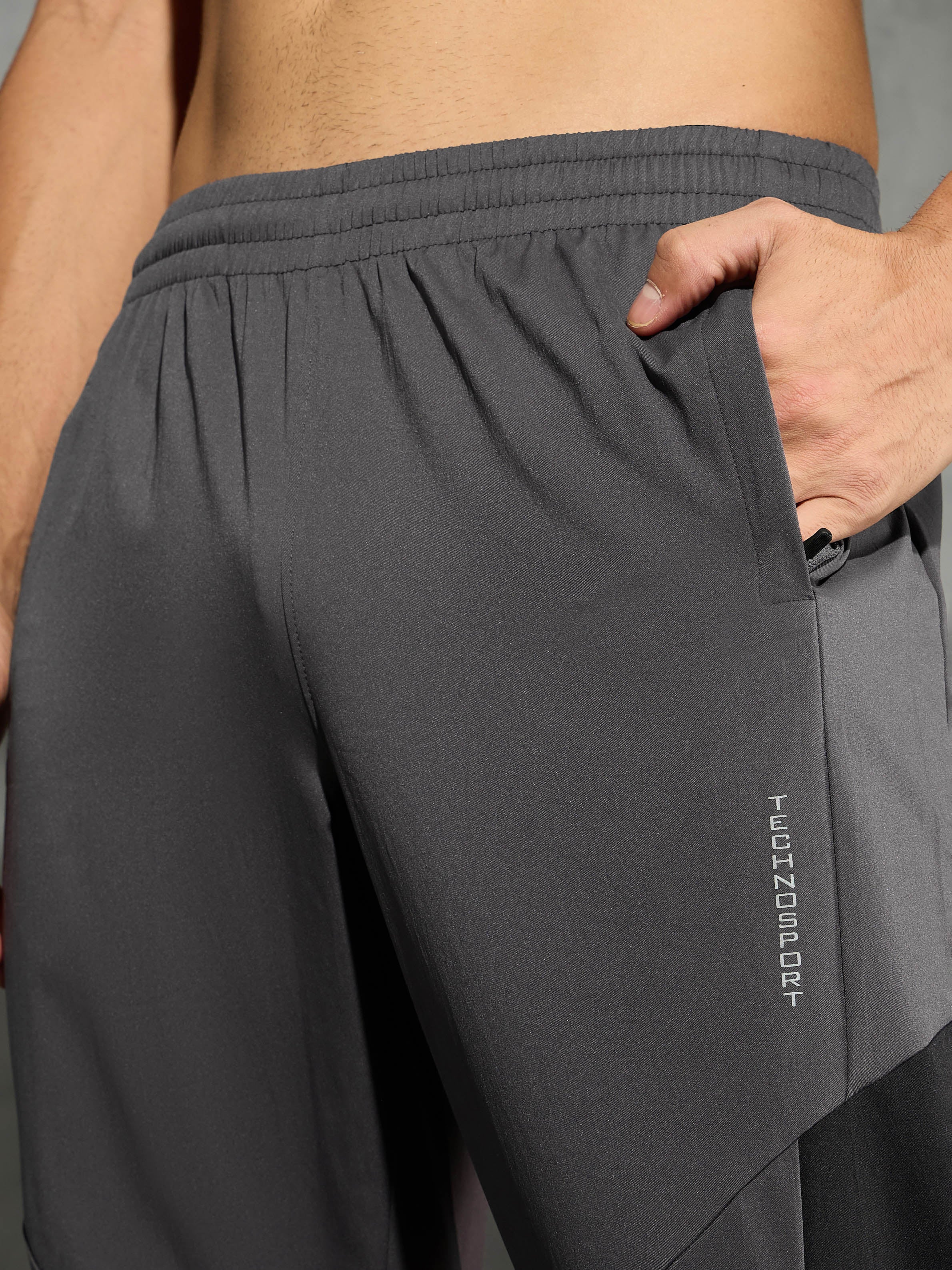 Men Colorblock Slim Fit Trackpants with TS FLEXI - Image 6