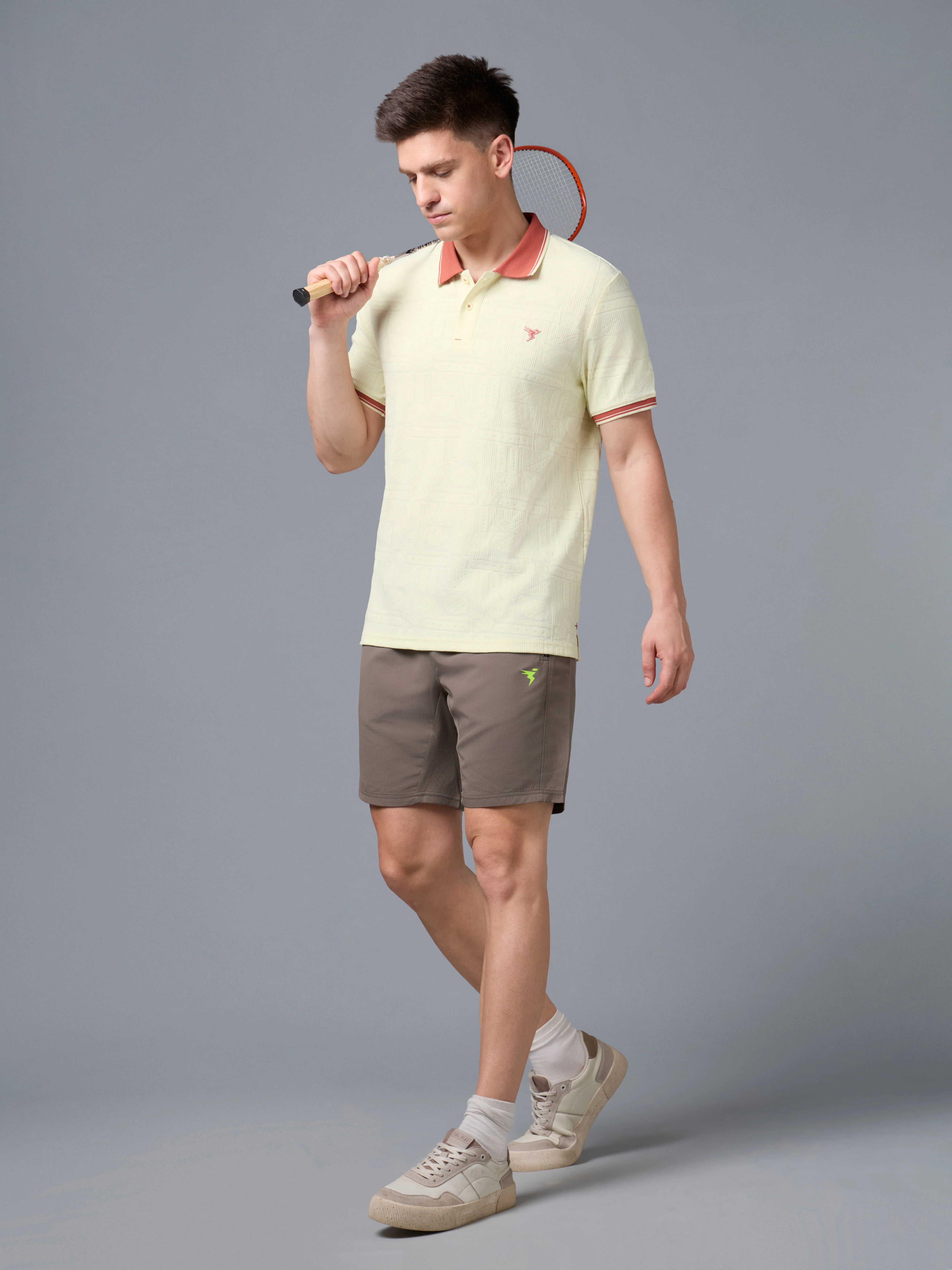 Men Jacquard Casual Regular Fit Athletic Polo T-Shirt with COTFLEX - Image 6