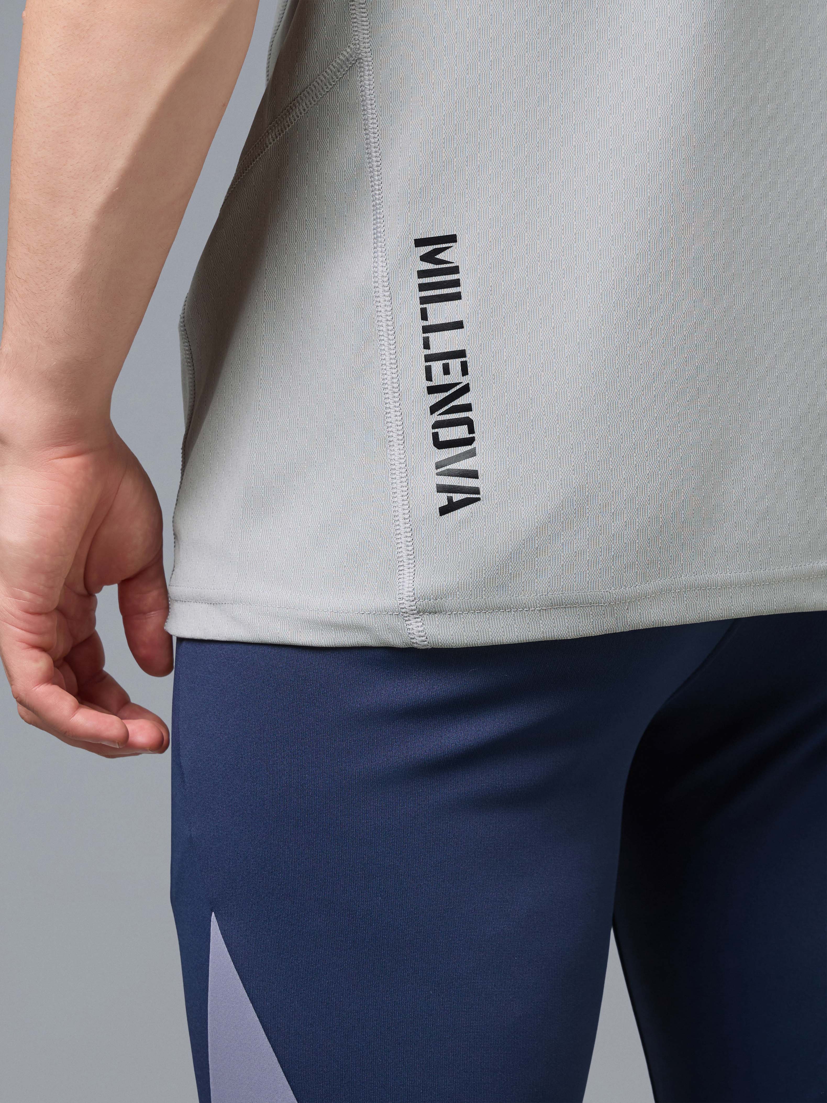 Men Jacquard Slim Fit Crew Neck Innerwear Vest with ELASTO LITE - Image 7