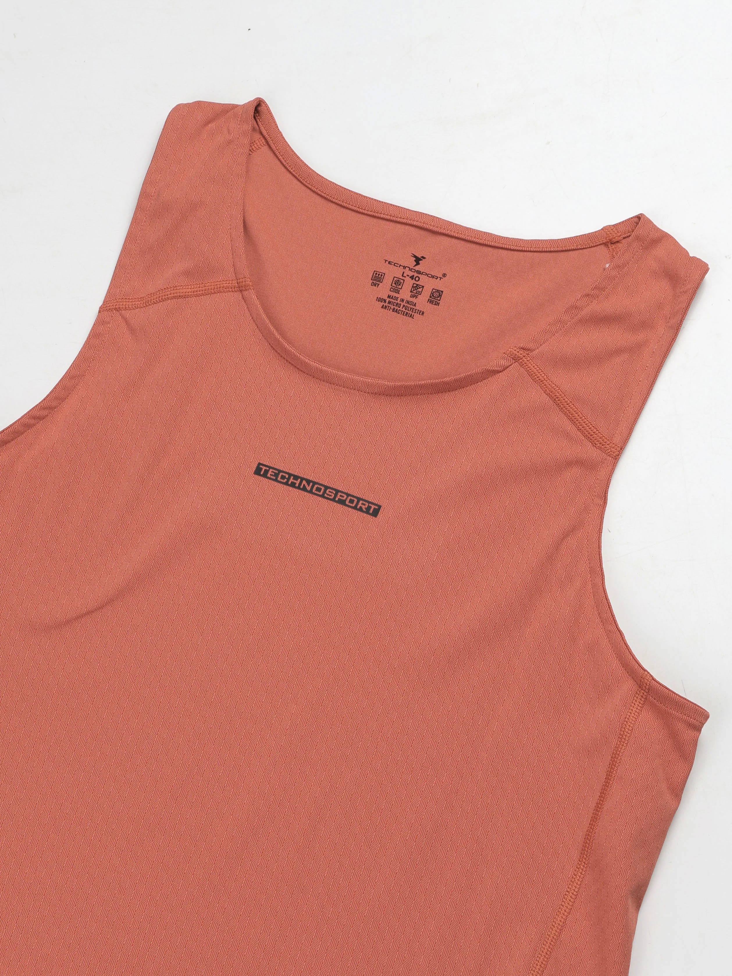 Men Jacquard Slim Fit Crew Neck Innerwear Vest with ELASTO LITE - Image 8