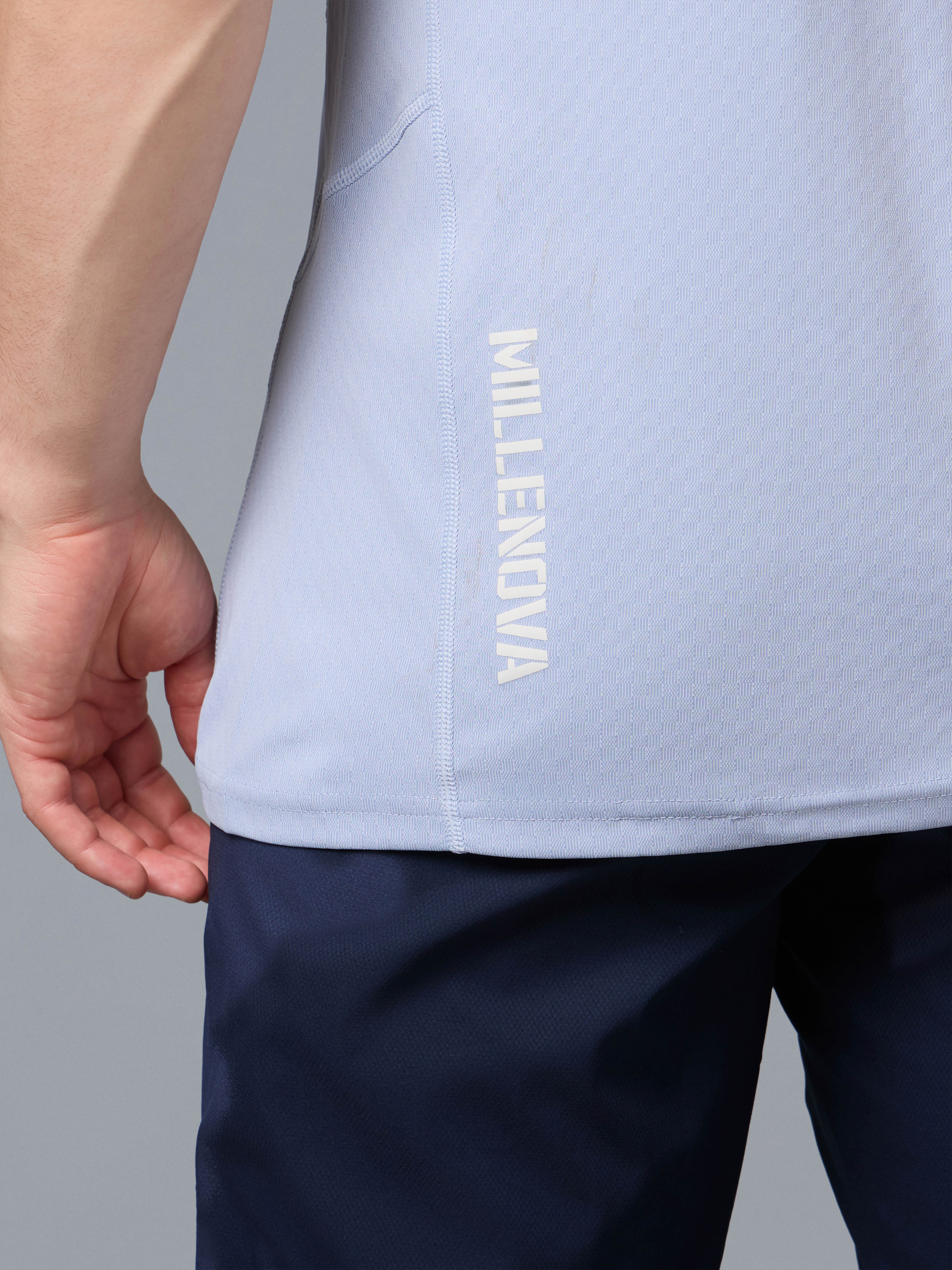 Men Jacquard Slim Fit Crew Neck Innerwear Vest with ELASTO LITE - Image 7