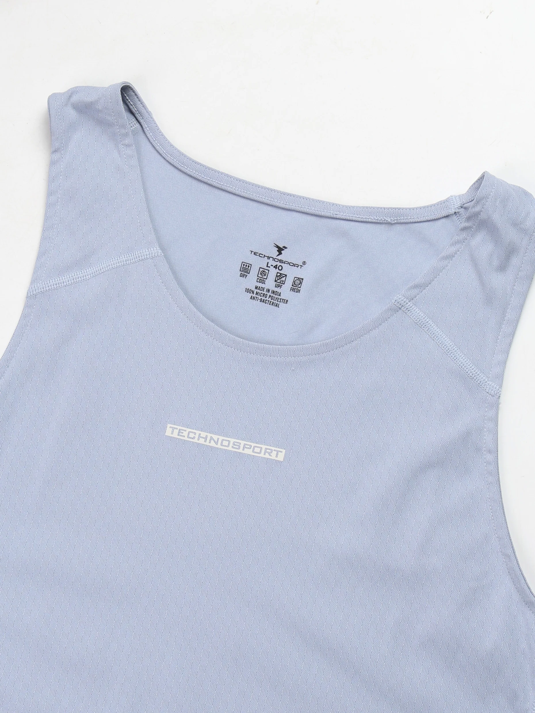 Men Jacquard Slim Fit Crew Neck Innerwear Vest with ELASTO LITE - Image 8