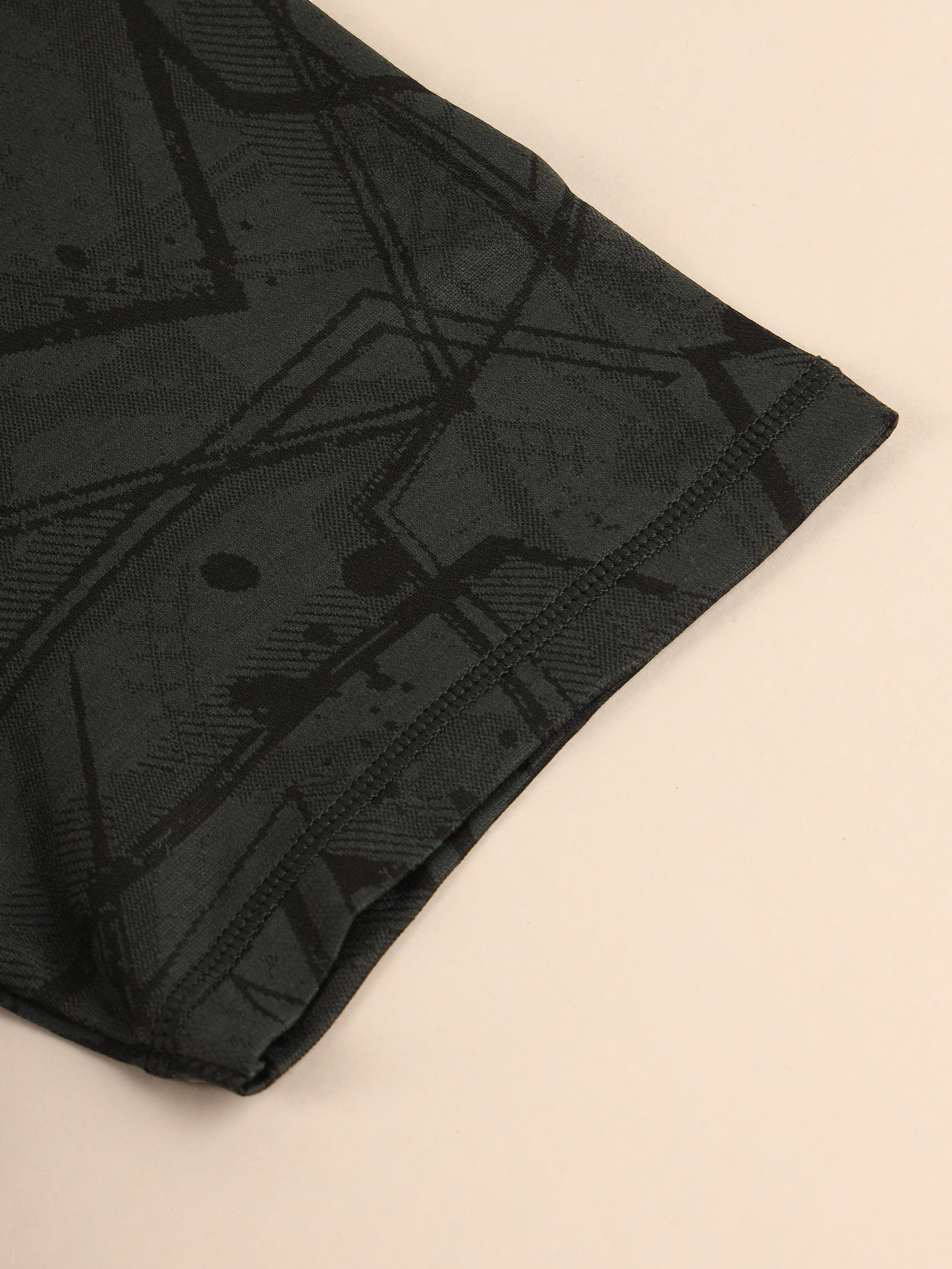 Men Jacquard Slim Fit Crew Neck T-shirt with DOUBLE COOL - Image 10