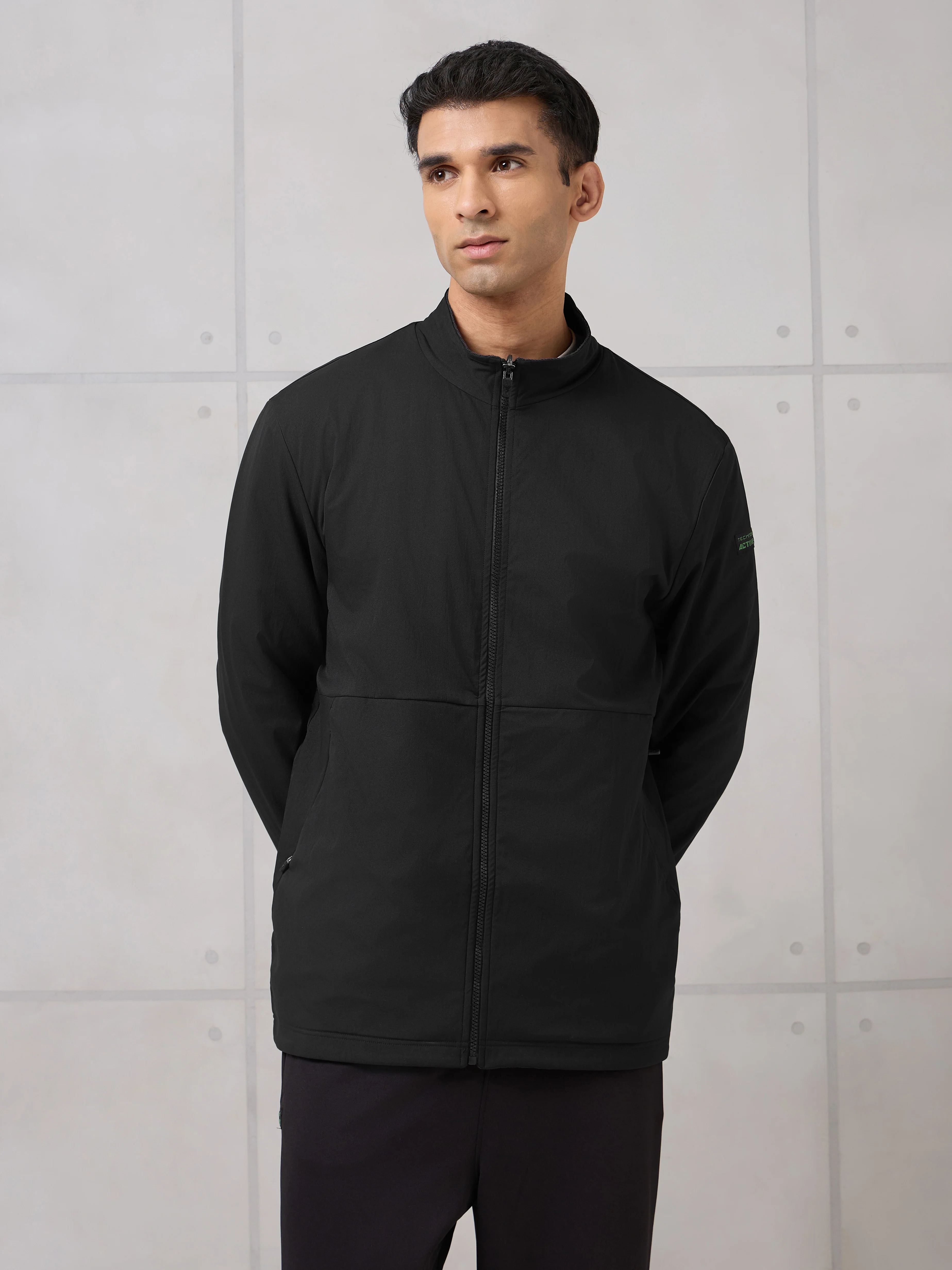 Men Kangaroo Pocket Reversible Winter Jacket with TECHNOWARM+ - Image 3