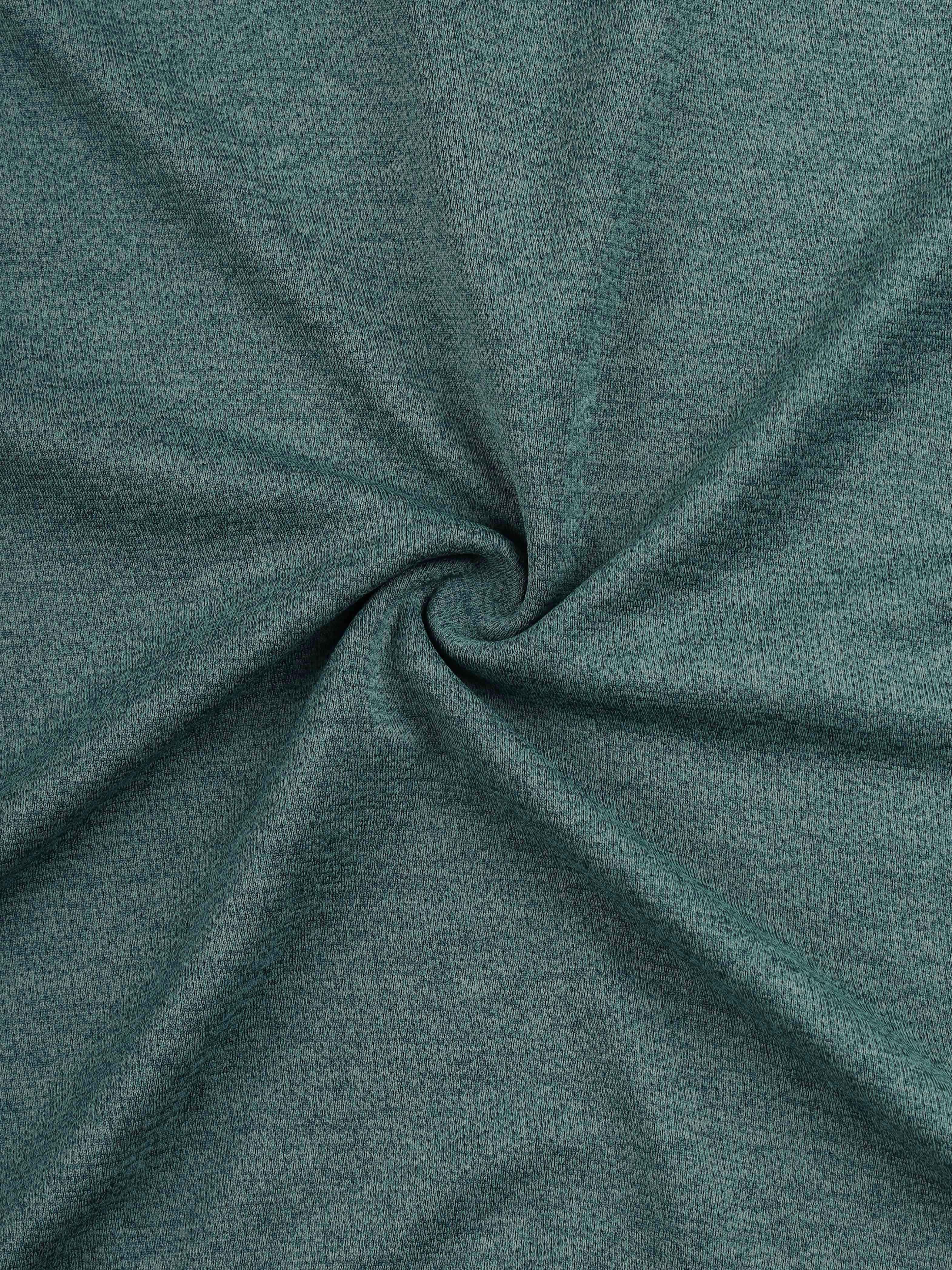 Men Melange Slim Fit Crew Neck T-shirt with DOUBLECOOL - Image 8