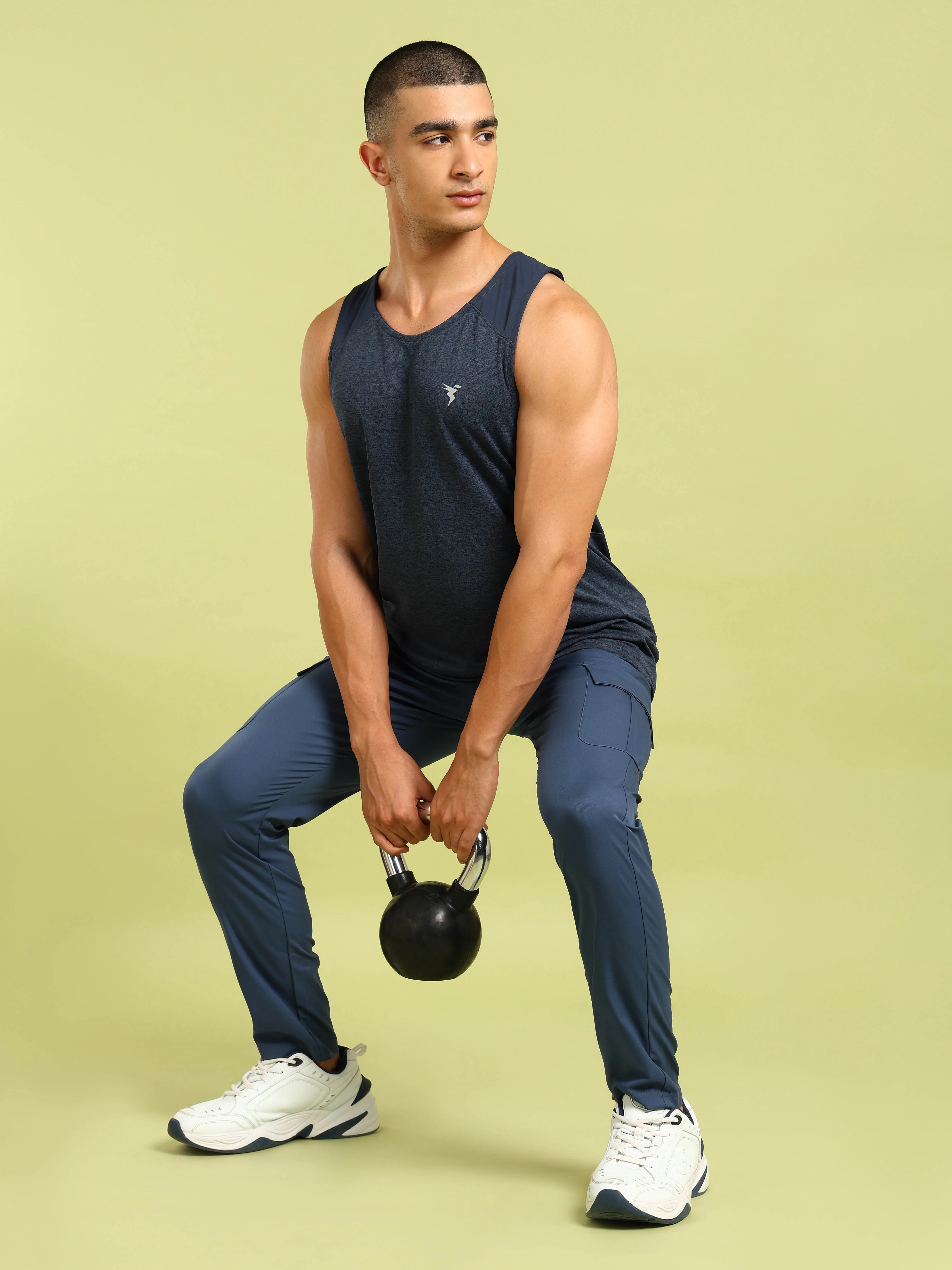 Men Melange Slim Fit Scoop Neck Innerwear Vest with TECHNO COOL+ ( Pack of 2) - Image 6