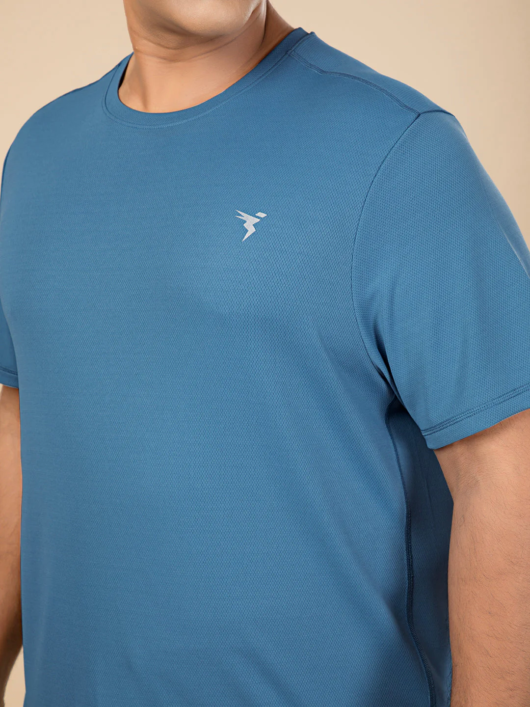 Men Plus Size Solid Active T-shirt with TECHNO COOL+ - Image 5