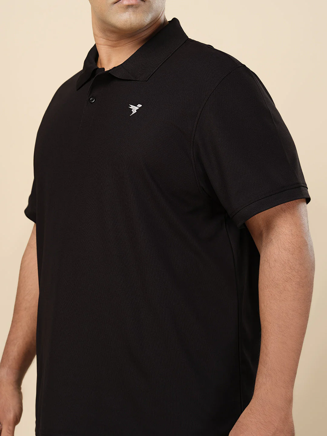 Men Plus Size Solid Polo T-shirt with MATPIQ - Image 5