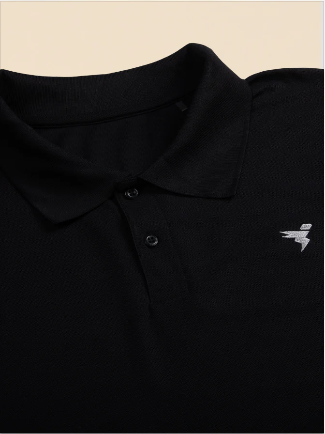 Men Plus Size Solid Polo T-shirt with MATPIQ - Image 7