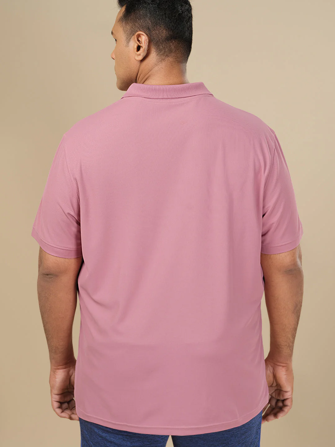 Men Plus Size Solid Polo T-shirt with MATPIQ - Image 2