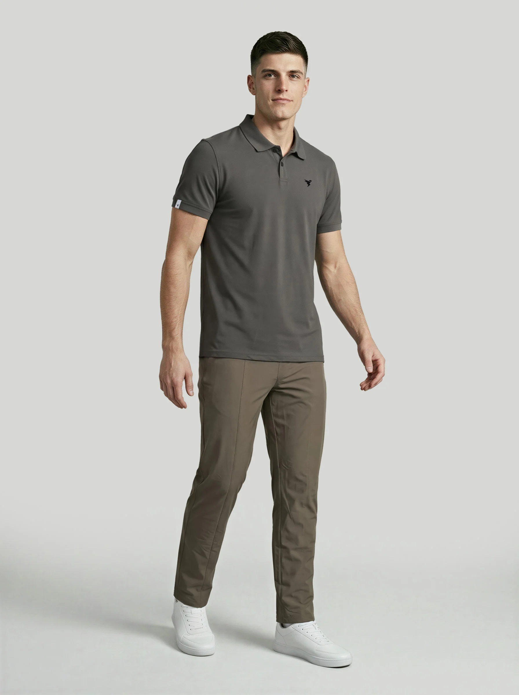 Men Plus Size Solid Polo T-shirt with MATPIQ - Image 5